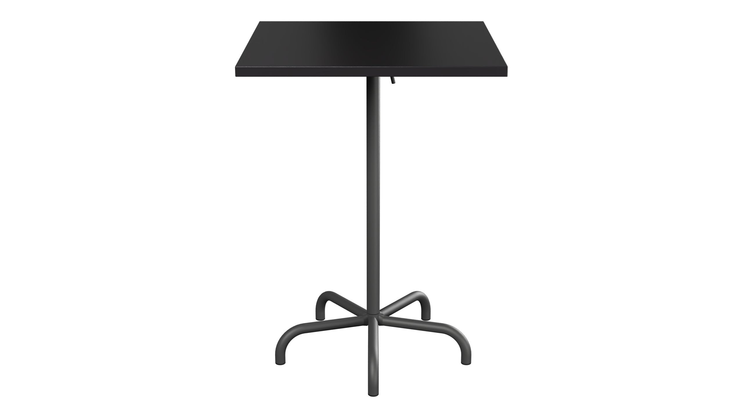 Säntis Metall-Stehtisch Outdoor 80x80 /110 klappbar in Schwarz präsentiert im Onlineshop von KAQTU Design AG. Hochtisch Outdoor ist von Schaffner