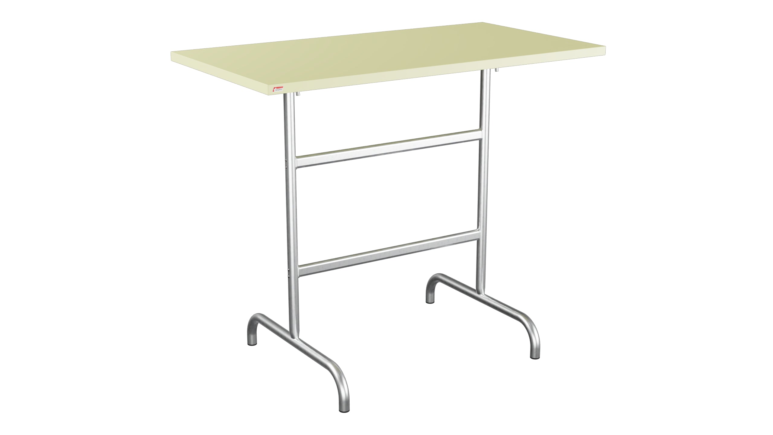 Säntis Metall-Stehtisch Outdoor 130x70 /110 klappbar in Buchsbaumgelb präsentiert im Onlineshop von KAQTU Design AG. Hochtisch Outdoor ist von Schaffner