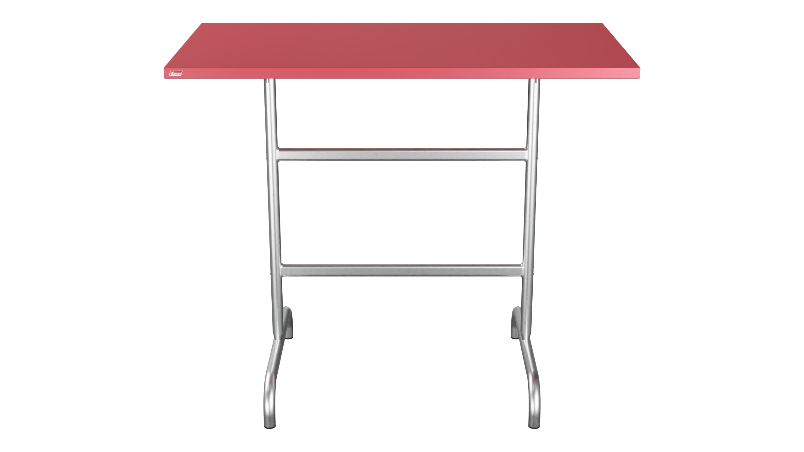 Säntis Metall-Stehtisch Outdoor 130x70 /110 klappbar in Ahornrot präsentiert im Onlineshop von KAQTU Design AG. Hochtisch Outdoor ist von Schaffner