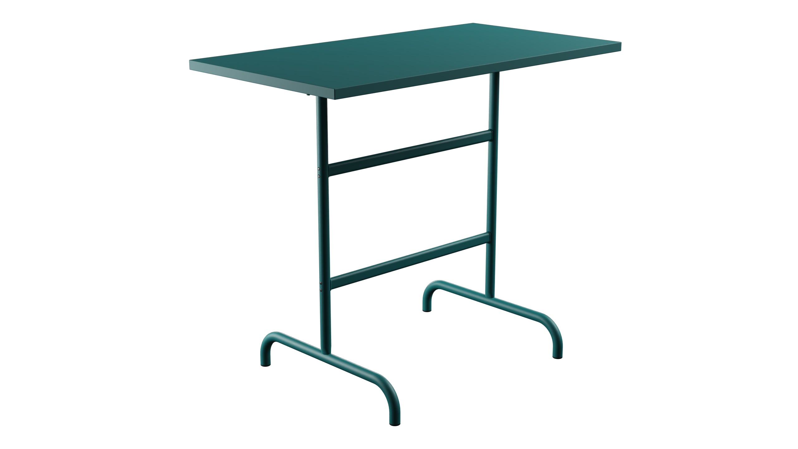 Säntis Metall-Stehtisch Outdoor 130x70 /110 klappbar in Kaliblau präsentiert im Onlineshop von KAQTU Design AG. Hochtisch Outdoor ist von Schaffner