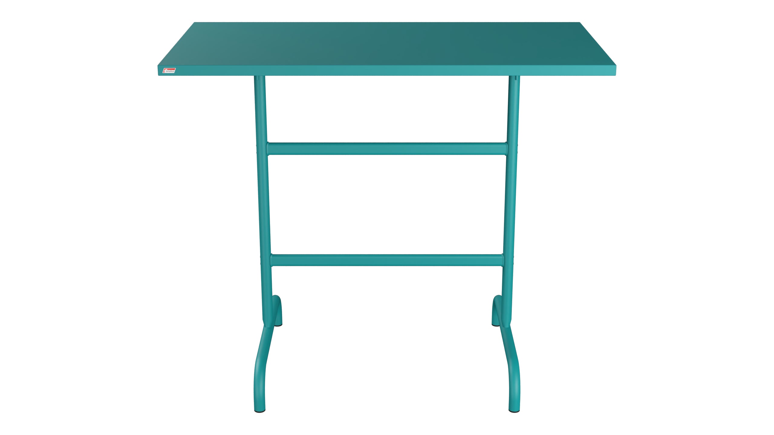 Säntis Metall-Stehtisch Outdoor 130x70 /110 klappbar in Kaliblau präsentiert im Onlineshop von KAQTU Design AG. Hochtisch Outdoor ist von Schaffner