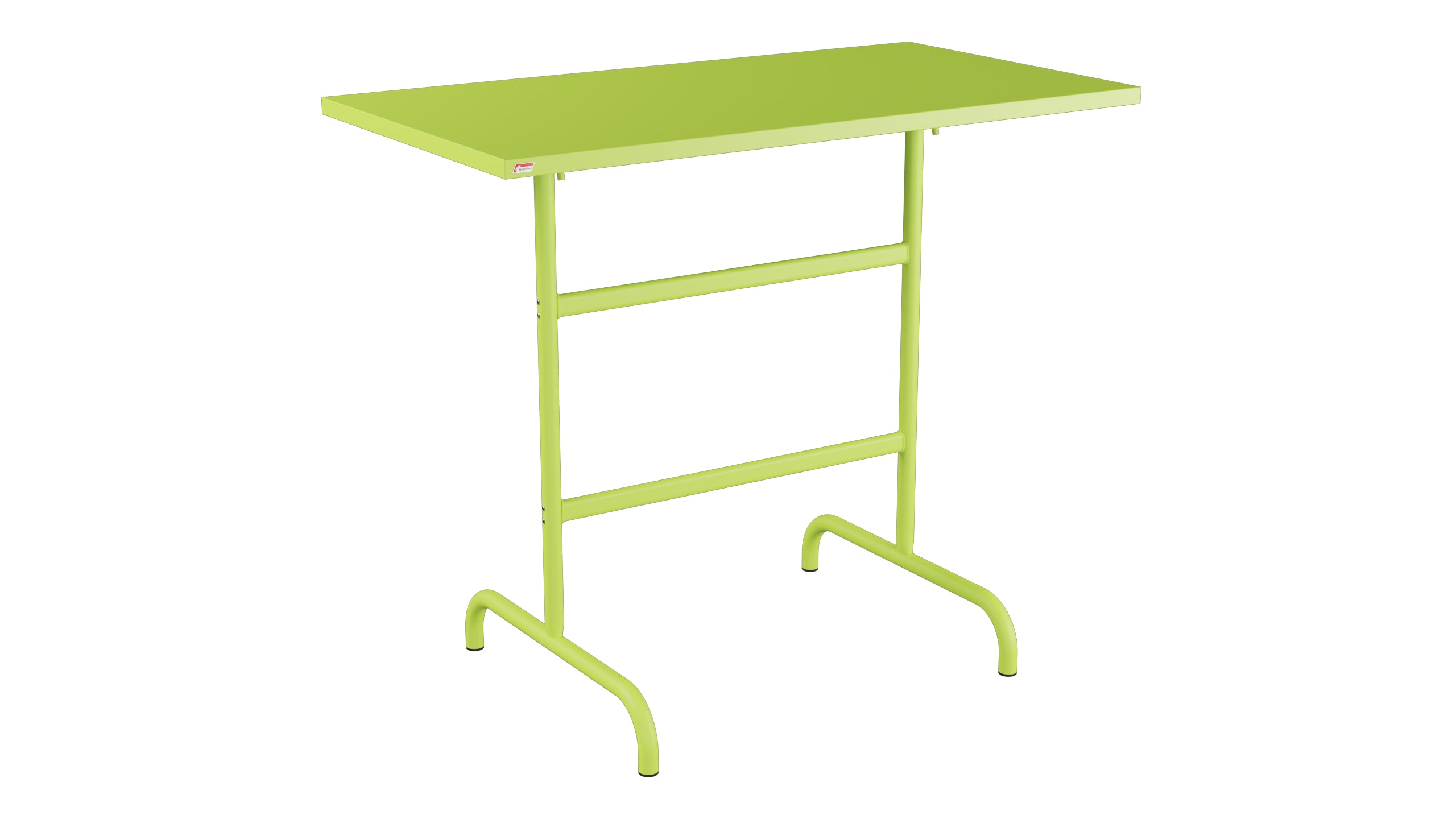 Säntis Metall-Stehtisch Outdoor 130x70 /110 klappbar in Hellgrün präsentiert im Onlineshop von KAQTU Design AG. Hochtisch Outdoor ist von Schaffner