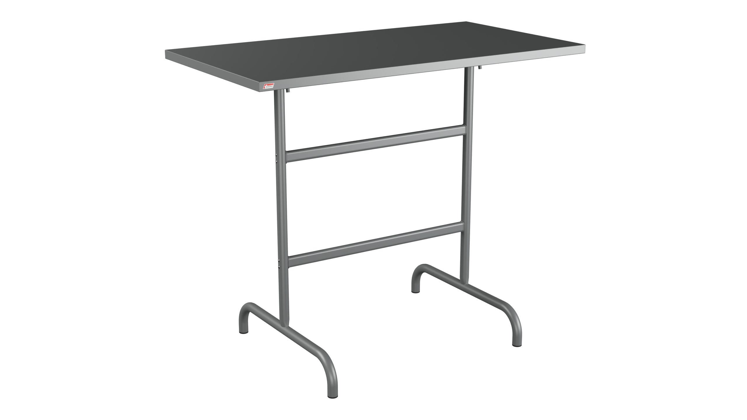 Säntis Metall-Stehtisch Outdoor 130x70 /110 klappbar in Graphit präsentiert im Onlineshop von KAQTU Design AG. Hochtisch Outdoor ist von Schaffner
