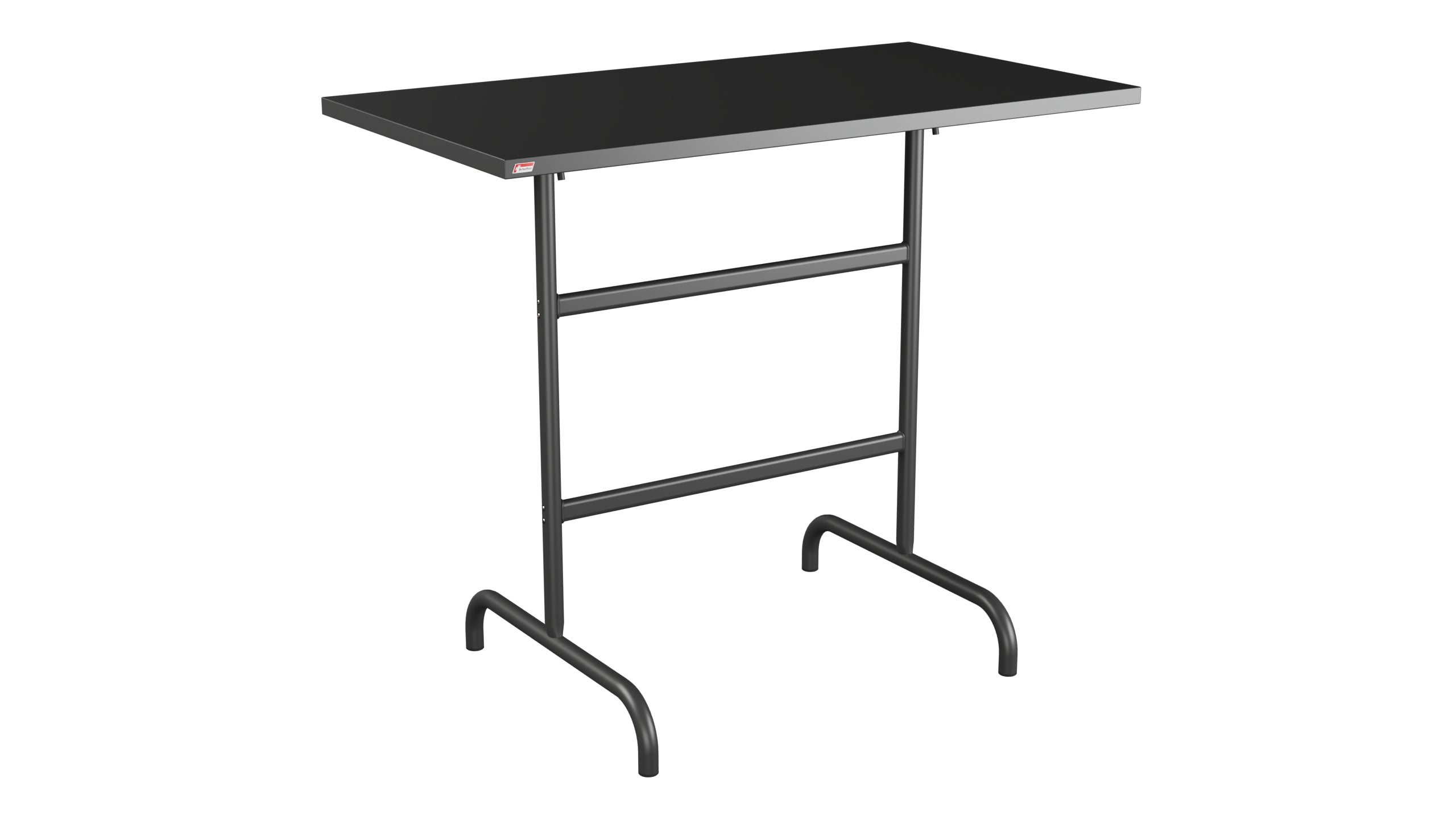 Säntis Metall-Stehtisch Outdoor 130x70 /110 klappbar in Anthrazit präsentiert im Onlineshop von KAQTU Design AG. Hochtisch Outdoor ist von Schaffner