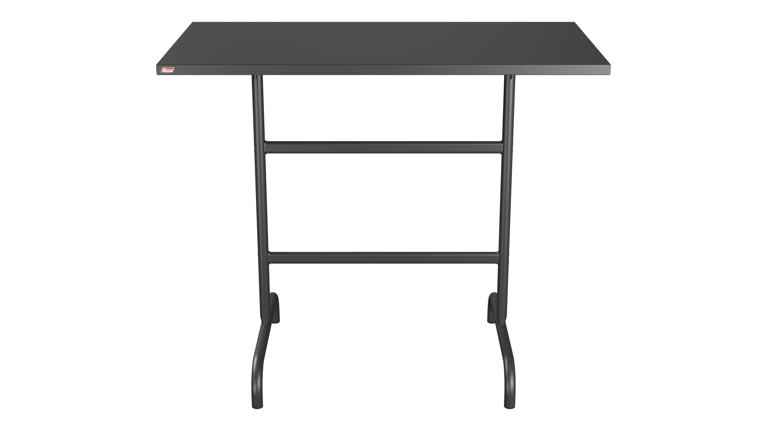 Säntis Metall-Stehtisch Outdoor 130x70 /110 klappbar in Anthrazit präsentiert im Onlineshop von KAQTU Design AG. Hochtisch Outdoor ist von Schaffner