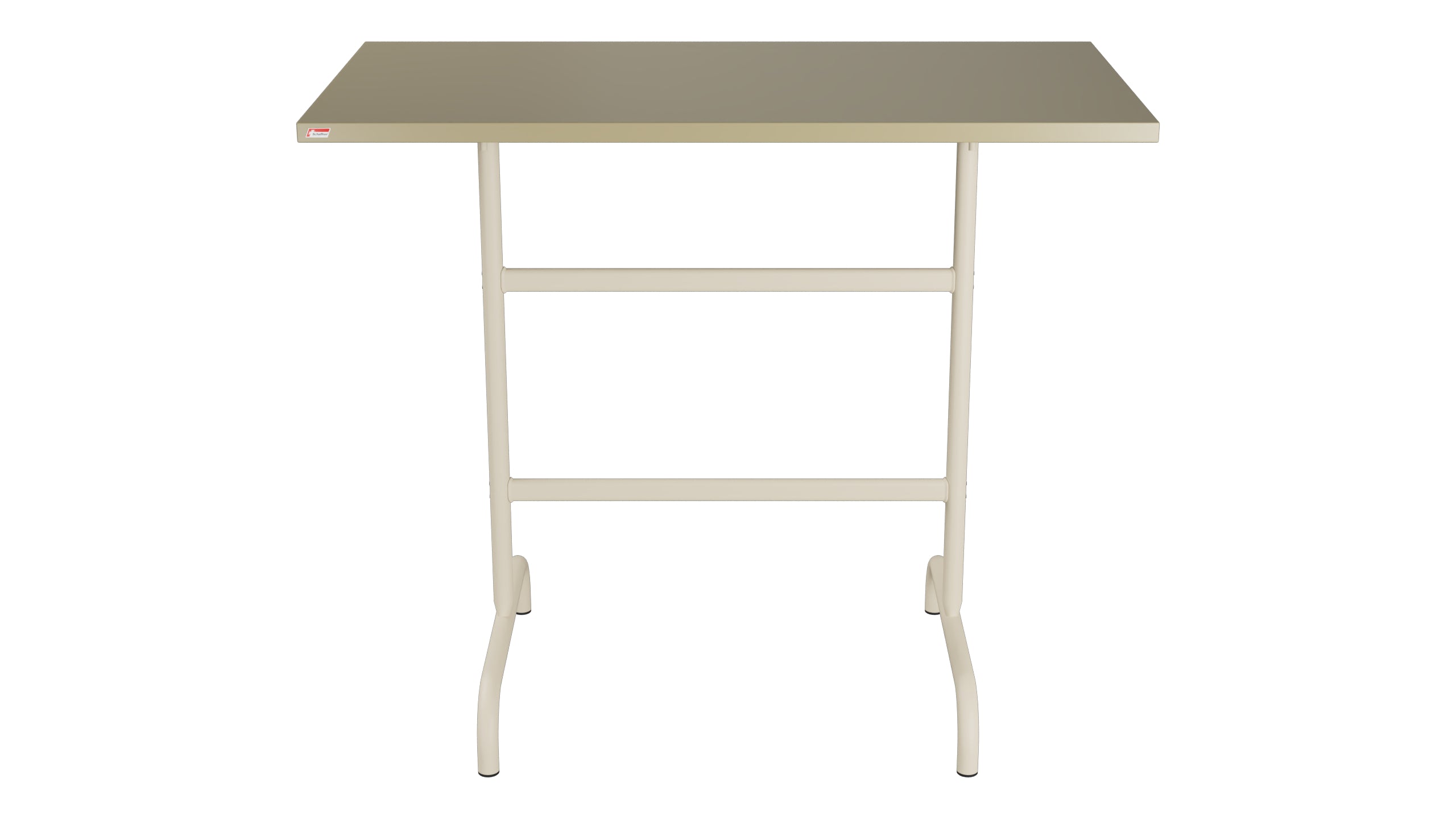 Säntis Metall-Stehtisch Outdoor 130x70 /110 klappbar in Champagner präsentiert im Onlineshop von KAQTU Design AG. Hochtisch Outdoor ist von Schaffner