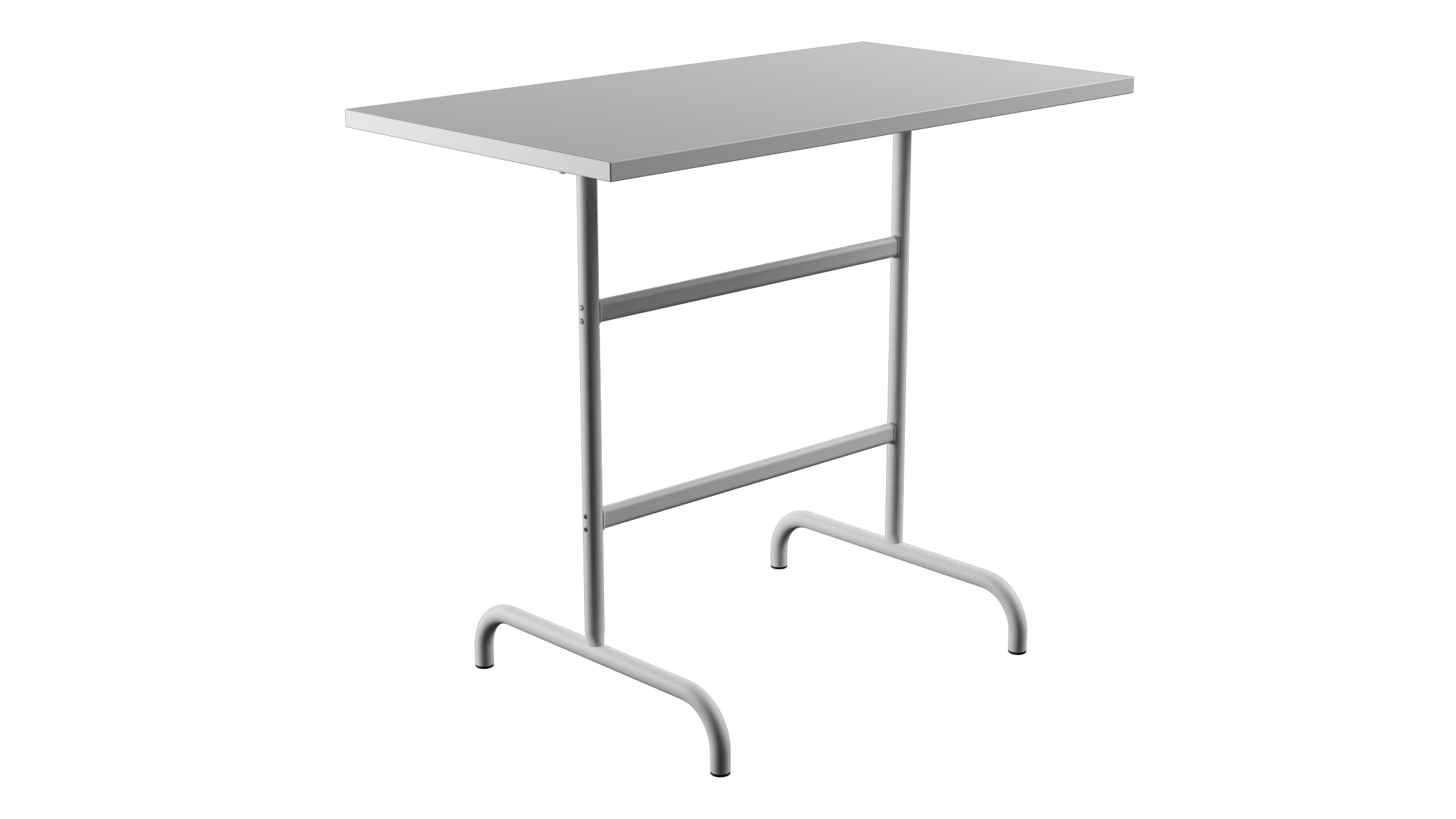 Säntis Metall-Stehtisch Outdoor 130x70 /110 klappbar in Weiss präsentiert im Onlineshop von KAQTU Design AG. Hochtisch Outdoor ist von Schaffner