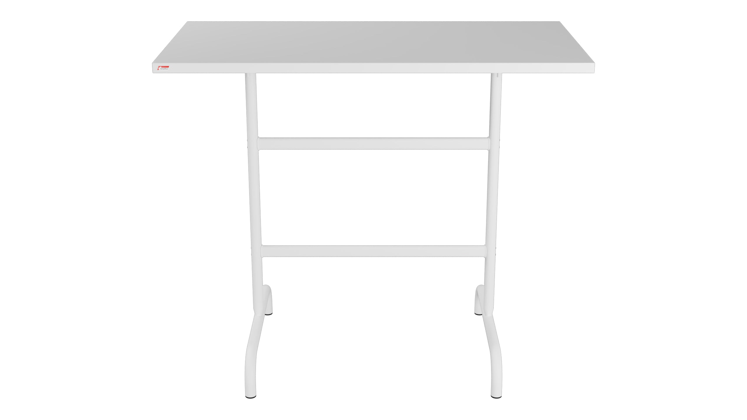 Säntis Metall-Stehtisch Outdoor 130x70 /110 klappbar in Weiss präsentiert im Onlineshop von KAQTU Design AG. Hochtisch Outdoor ist von Schaffner