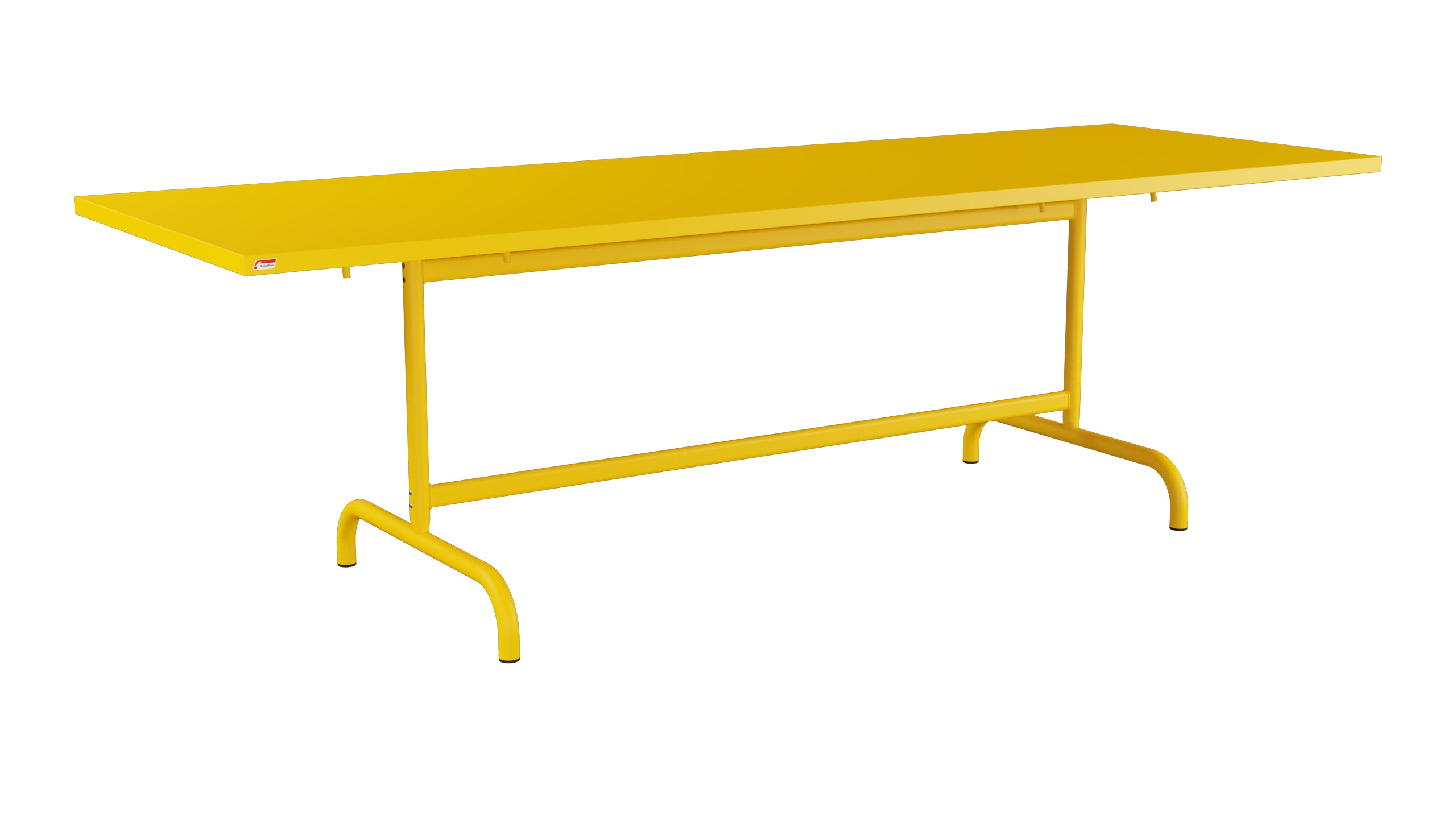 Säntis Metall-Gartentisch 240x80 klappbar in Gelb präsentiert im Onlineshop von KAQTU Design AG. Gartentisch ist von Schaffner