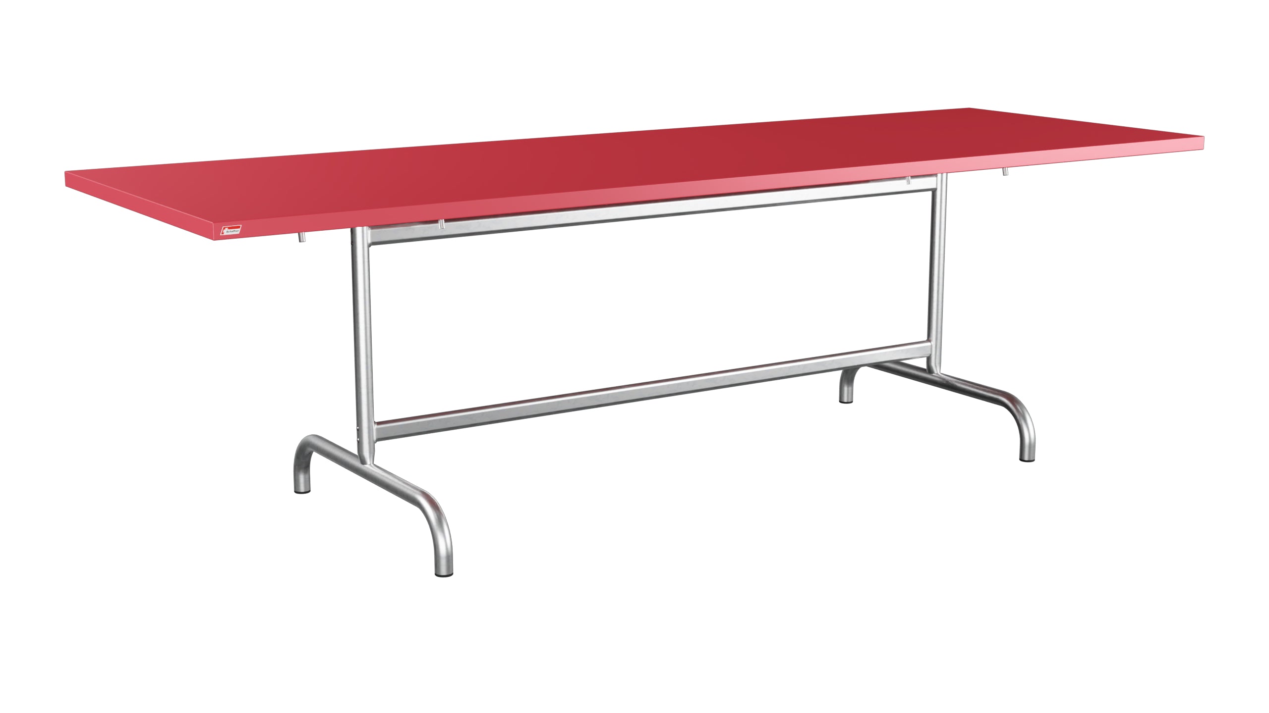 Säntis Metall-Gartentisch 240x80 klappbar in Ahornrot präsentiert im Onlineshop von KAQTU Design AG. Gartentisch ist von Schaffner