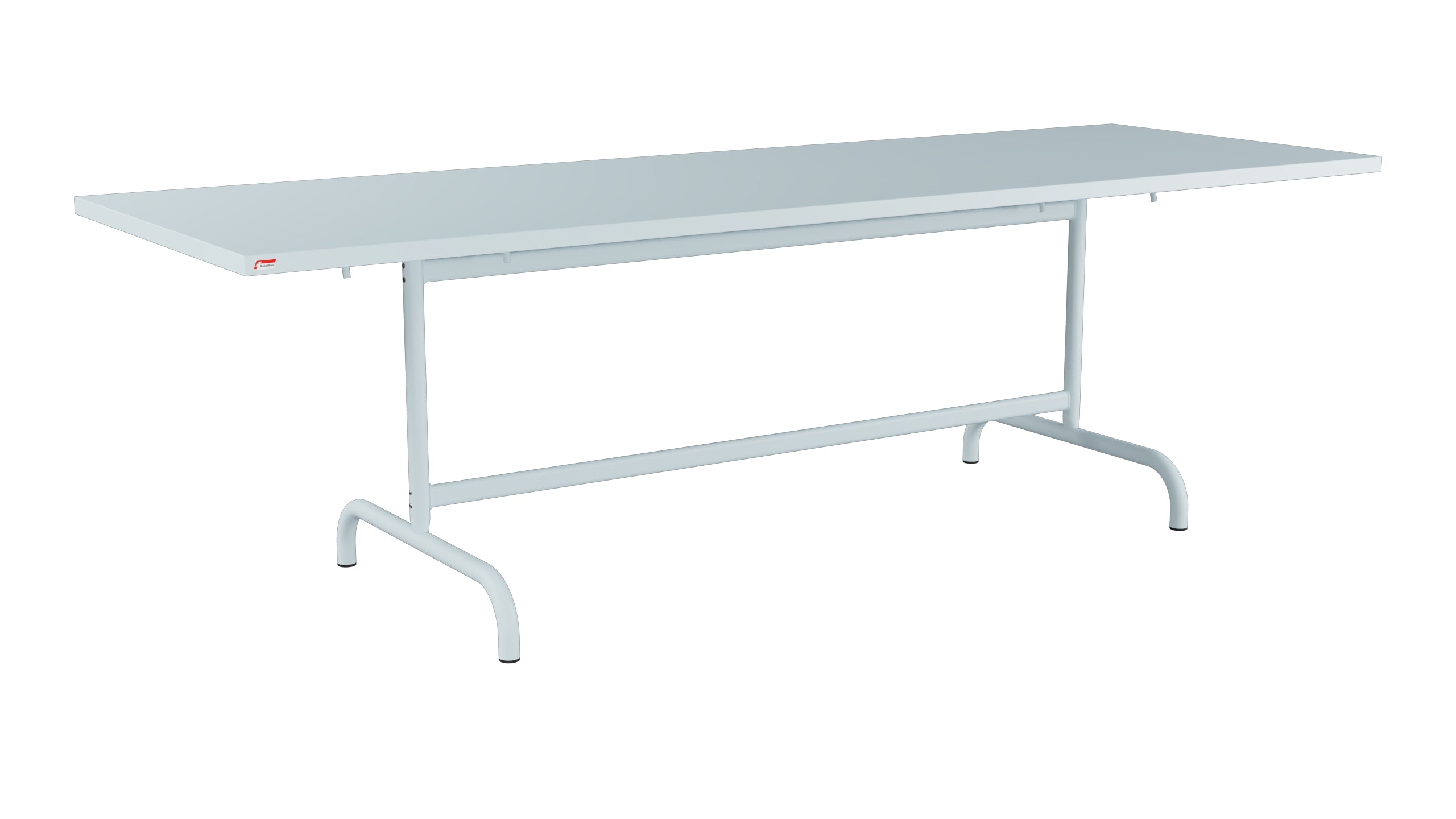 Säntis Metall-Gartentisch 240x80 klappbar in Pastellblau präsentiert im Onlineshop von KAQTU Design AG. Gartentisch ist von Schaffner