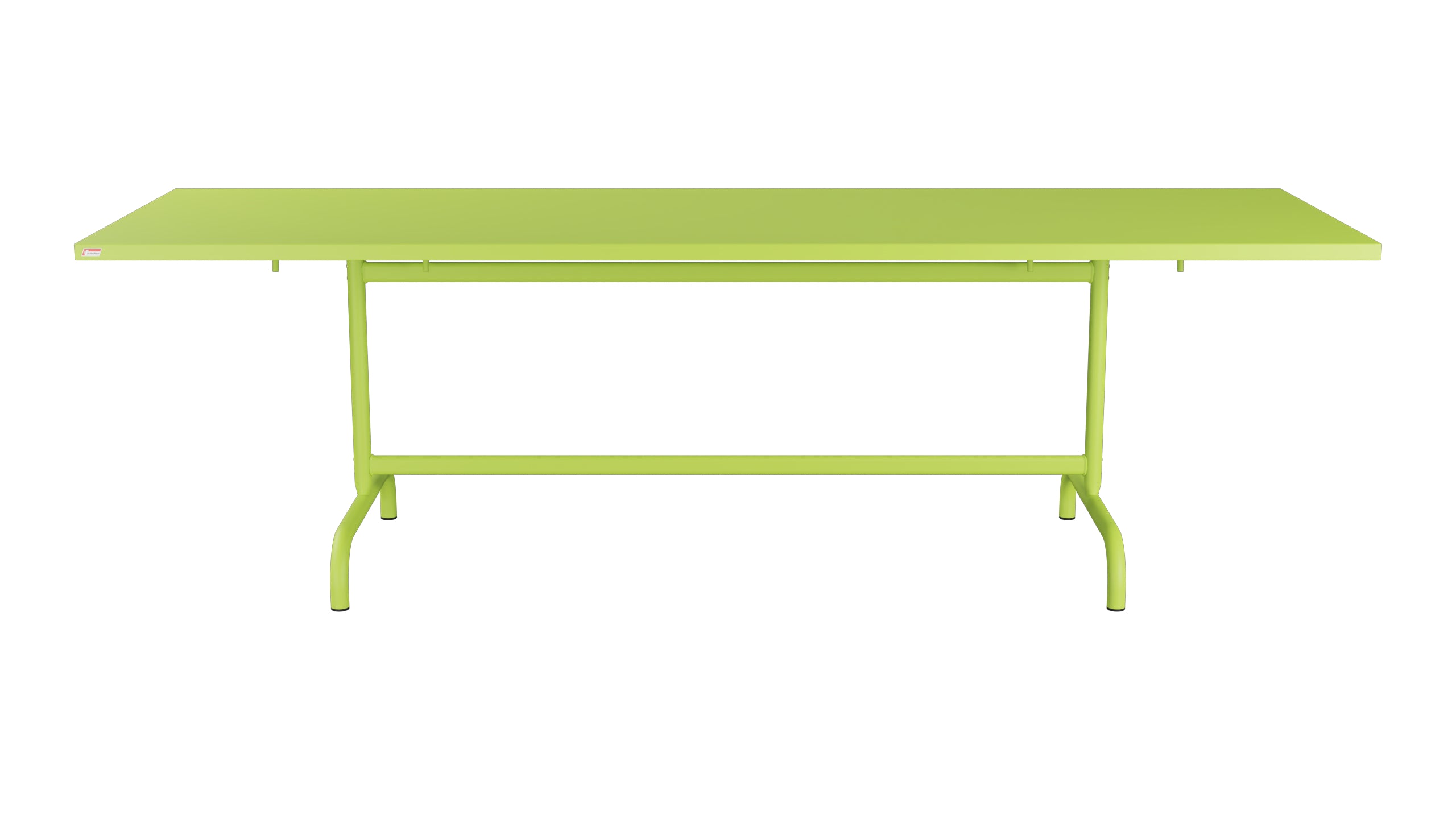 Säntis Metall-Gartentisch 240x80 klappbar in Hellgrün präsentiert im Onlineshop von KAQTU Design AG. Gartentisch ist von Schaffner