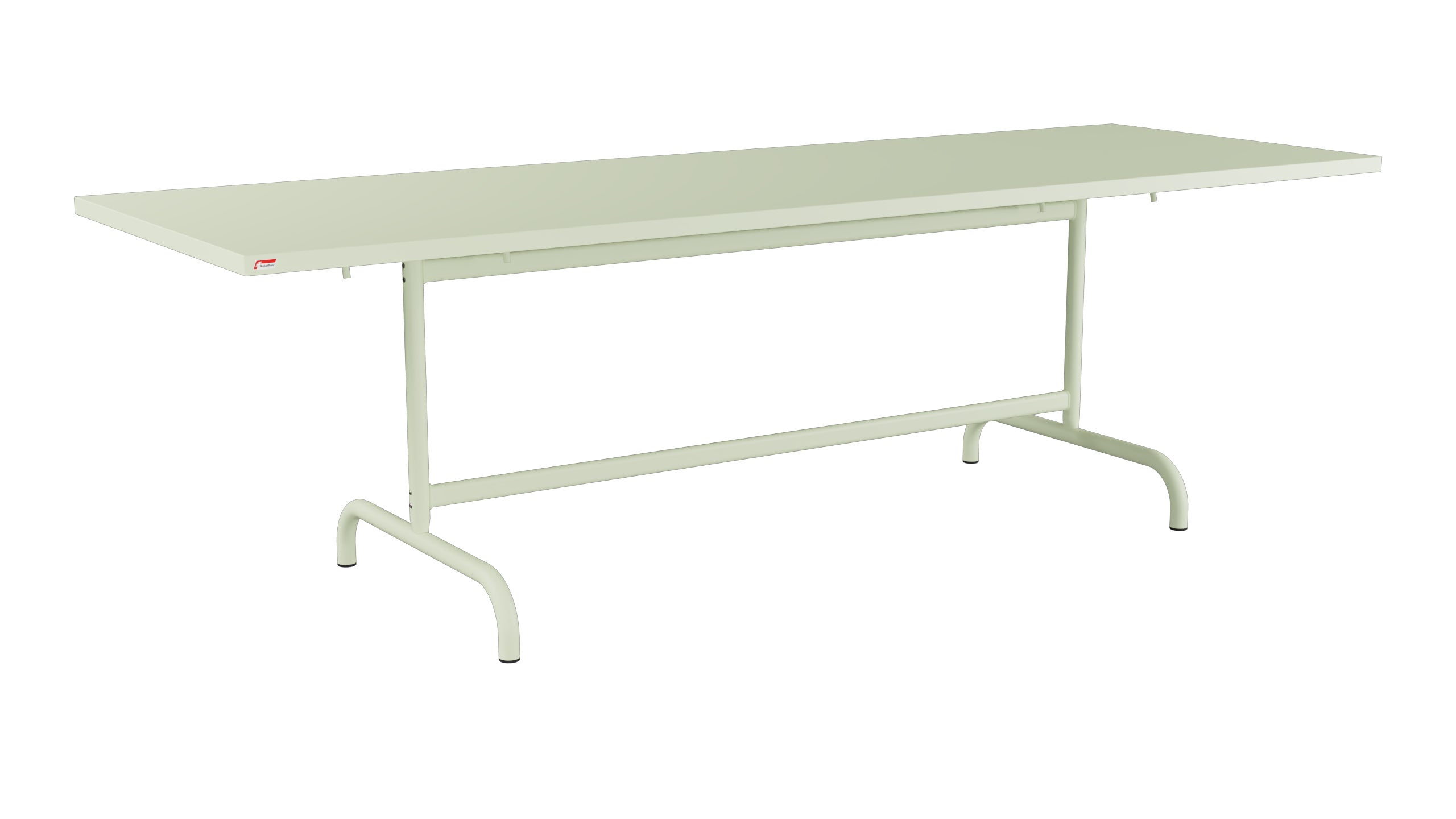 Säntis Metall-Gartentisch 240x80 klappbar in Pastellgrün präsentiert im Onlineshop von KAQTU Design AG. Gartentisch ist von Schaffner