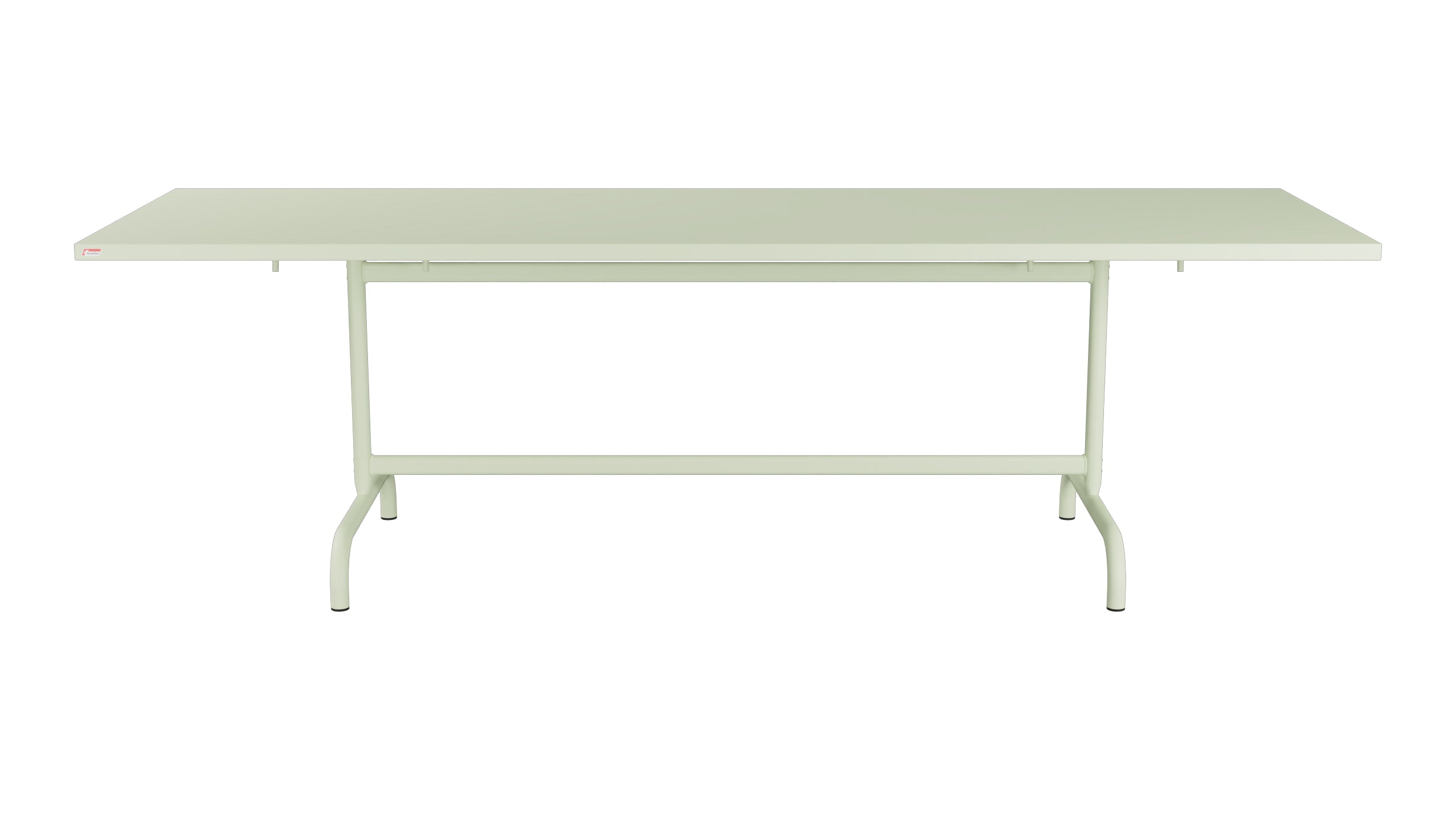 Säntis Metall-Gartentisch 240x80 klappbar in Pastellgrün präsentiert im Onlineshop von KAQTU Design AG. Gartentisch ist von Schaffner