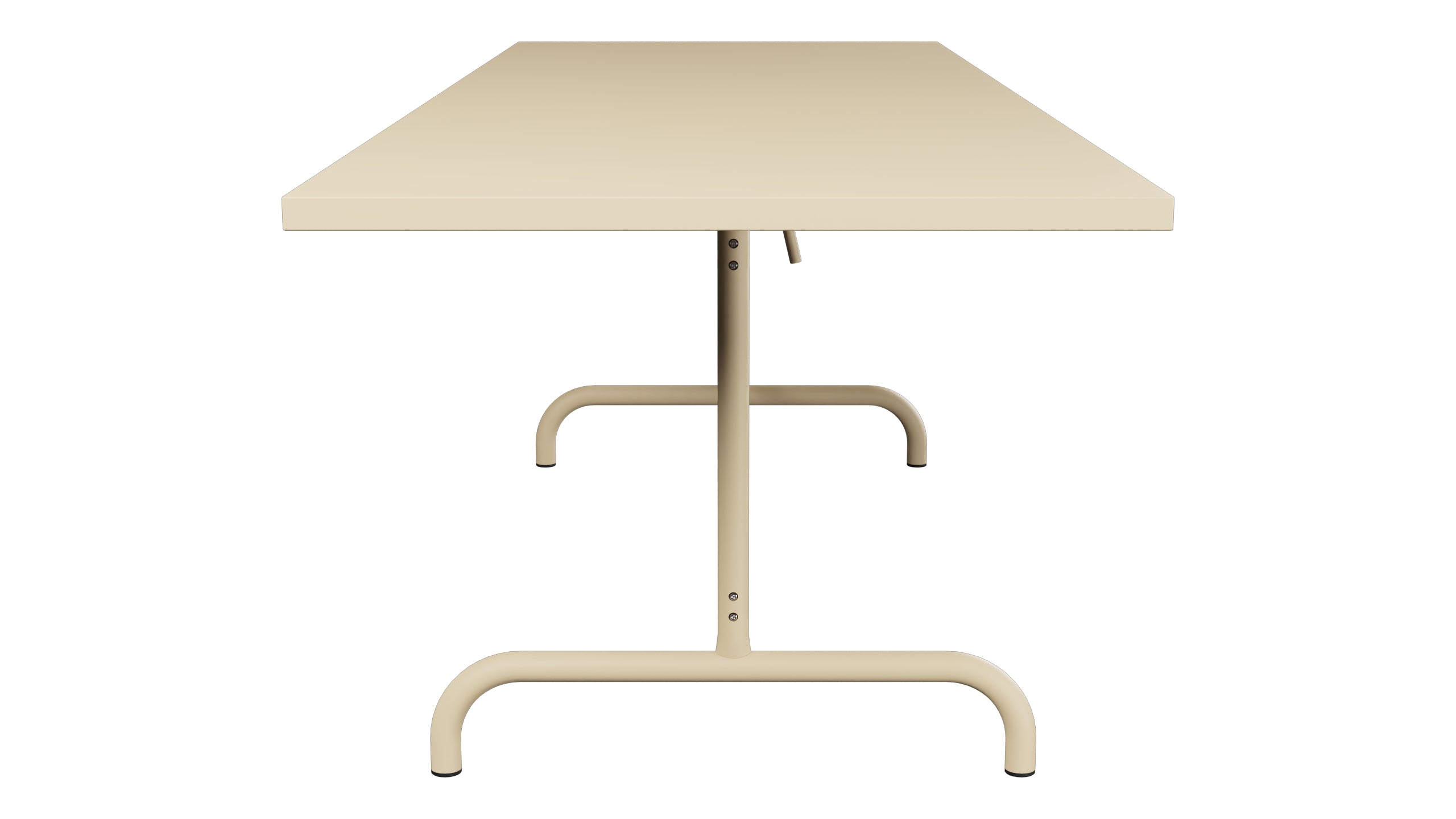 Säntis Metall-Gartentisch 240x80 klappbar in Pastellbraun präsentiert im Onlineshop von KAQTU Design AG. Gartentisch ist von Schaffner
