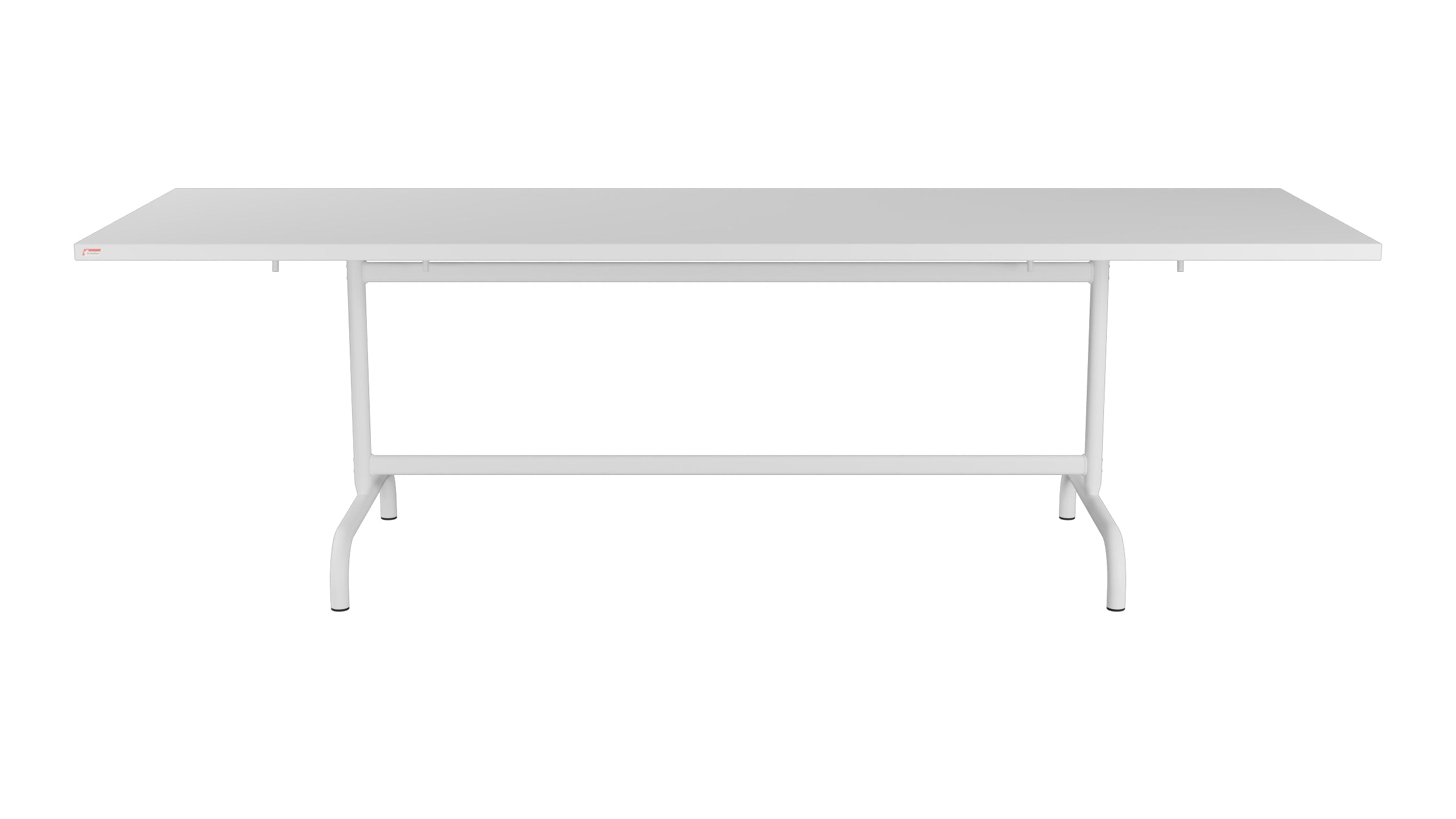 Säntis Metall-Gartentisch 240x80 klappbar in Weiss präsentiert im Onlineshop von KAQTU Design AG. Gartentisch ist von Schaffner