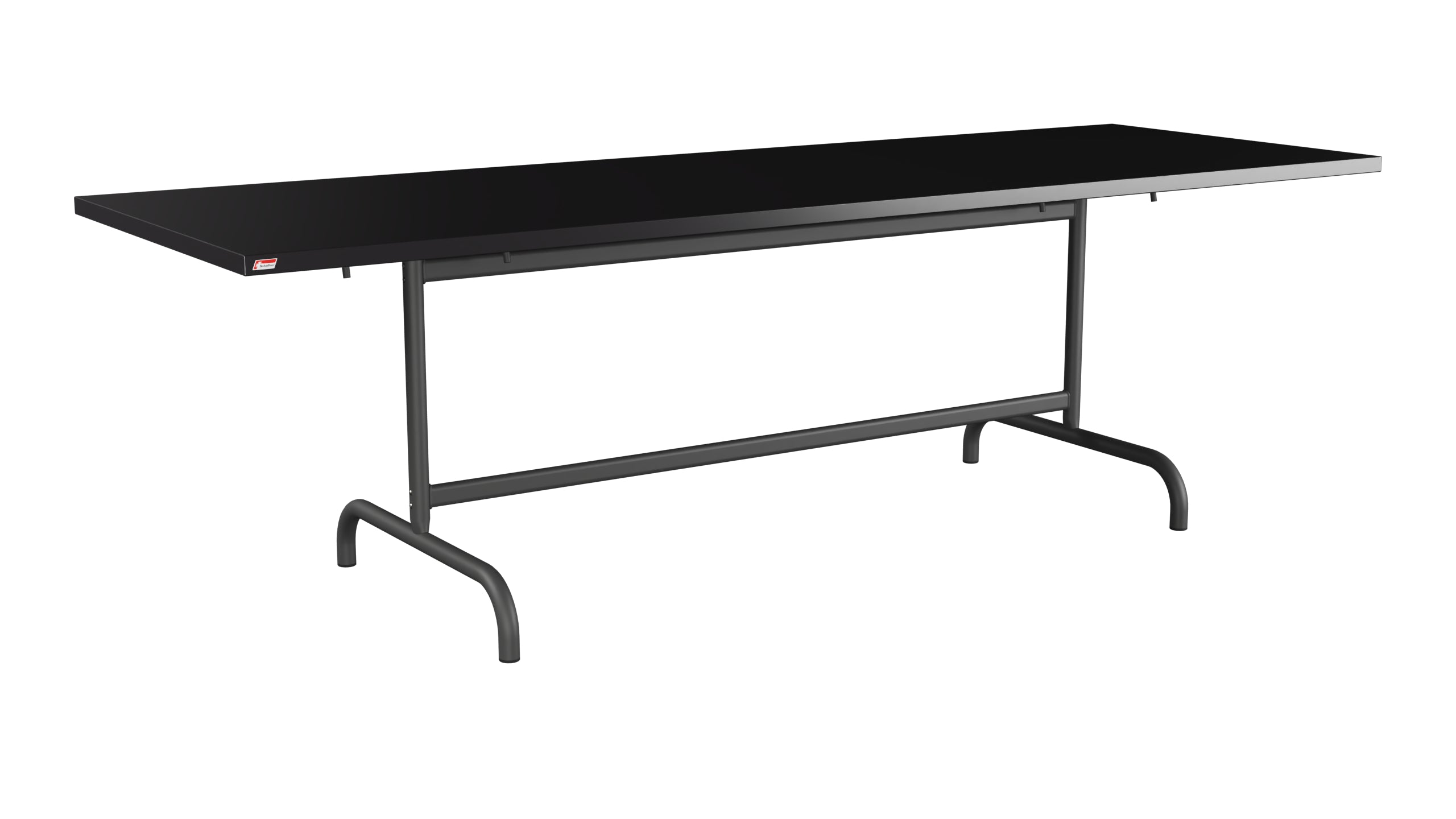 Säntis Metall-Gartentisch 240x80 klappbar in Schwarz präsentiert im Onlineshop von KAQTU Design AG. Gartentisch ist von Schaffner