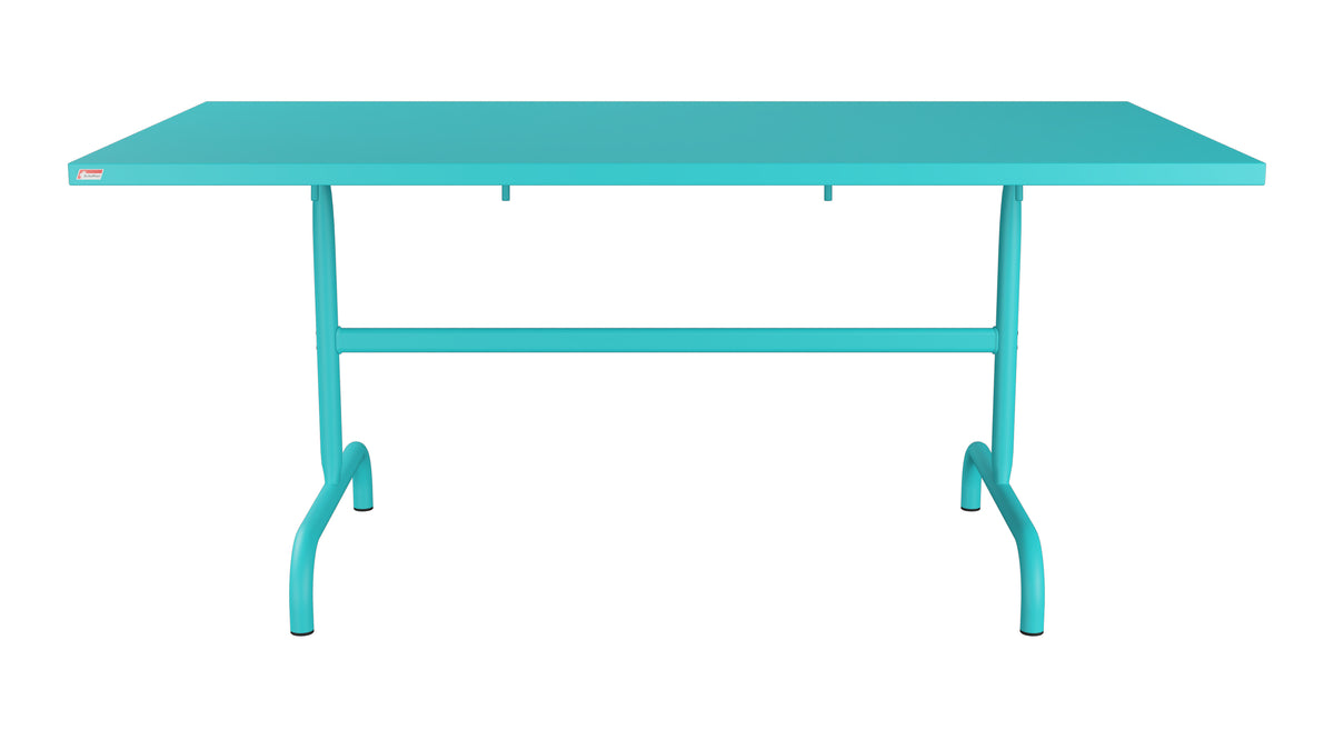 Säntis Metall-Gartentisch 165x90 klappbar in Türkis präsentiert im Onlineshop von KAQTU Design AG. Gartentisch ist von Schaffner