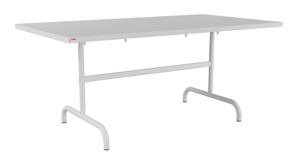Säntis Metall-Gartentisch 165x90 klappbar in Alusilber präsentiert im Onlineshop von KAQTU Design AG. Gartentisch ist von Schaffner