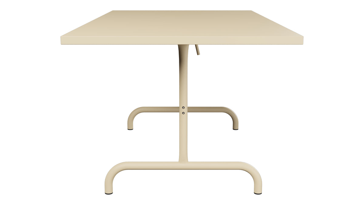 Säntis Metall-Gartentisch 165x90 klappbar in Pastellbraun präsentiert im Onlineshop von KAQTU Design AG. Gartentisch ist von Schaffner