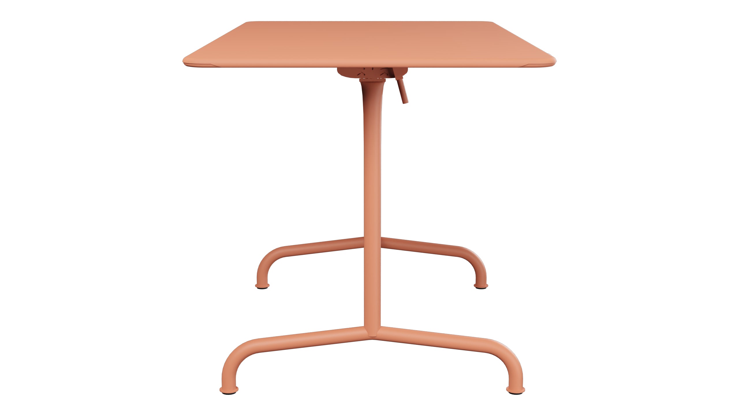 Rigi Metall-Gartentisch 120x70 klappbar in Pastellterracotta präsentiert im Onlineshop von KAQTU Design AG. Gartentisch ist von Schaffner