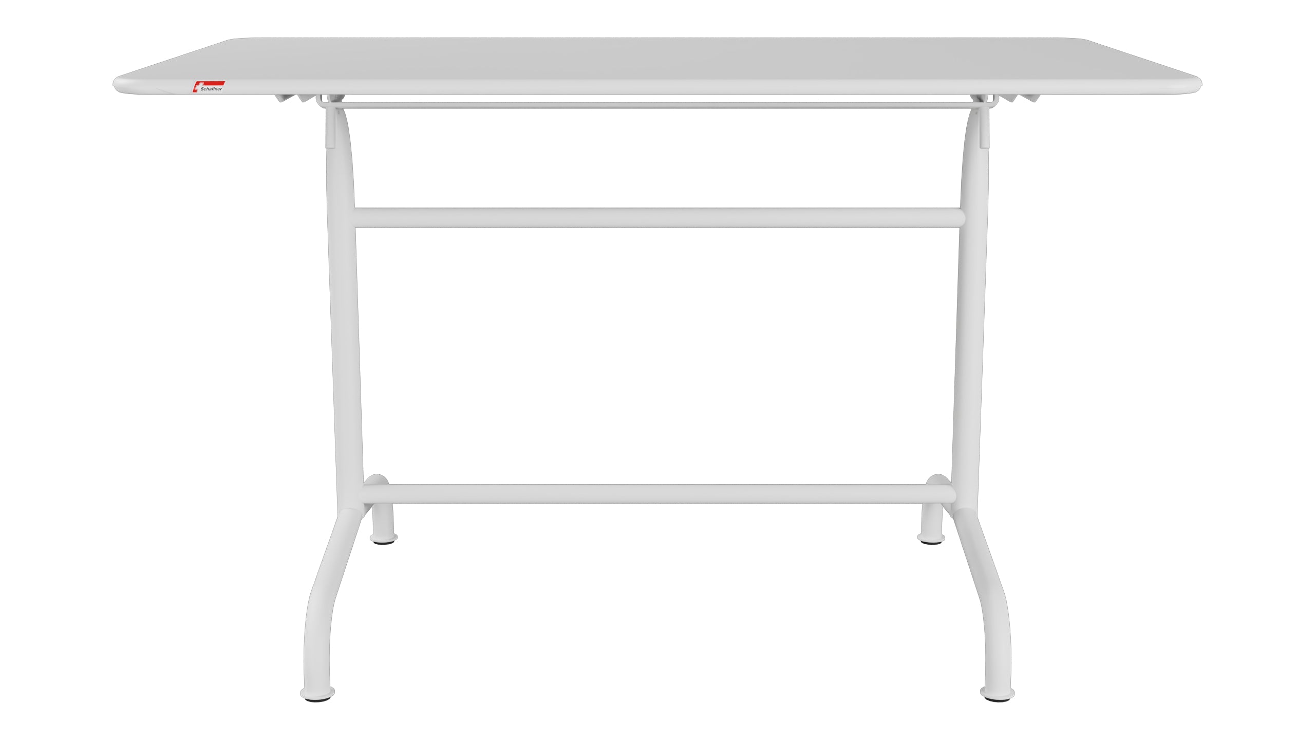 Rigi Metall-Gartentisch 120x70 klappbar in Weiss präsentiert im Onlineshop von KAQTU Design AG. Gartentisch ist von Schaffner