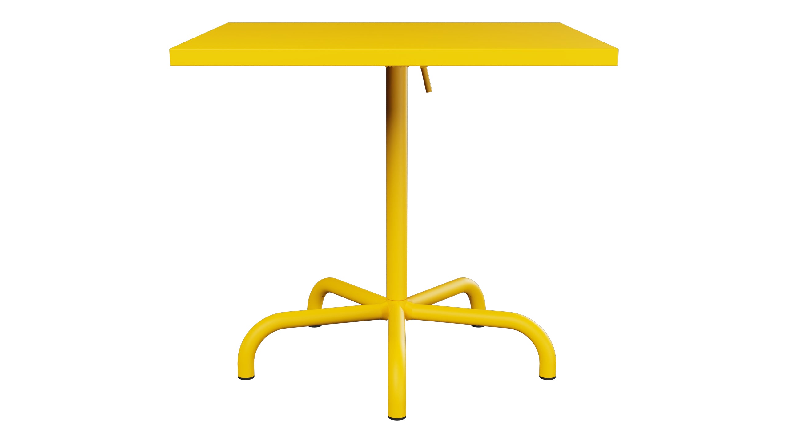 Säntis Metall-Gartentisch 80x80 klappbar in Gelb präsentiert im Onlineshop von KAQTU Design AG. Gartentisch ist von Schaffner