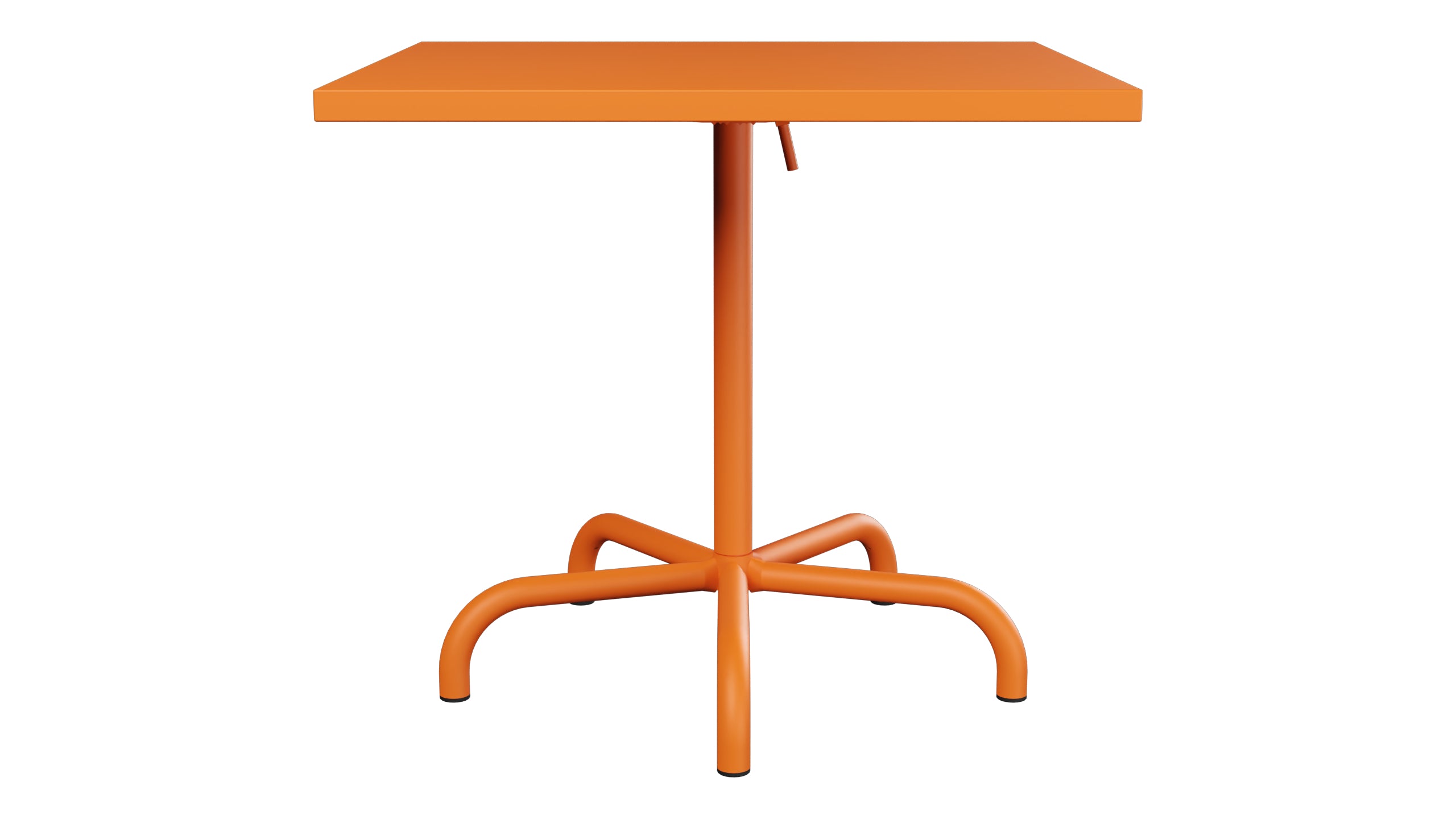 Säntis Metall-Gartentisch 80x80 klappbar in Orange präsentiert im Onlineshop von KAQTU Design AG. Gartentisch ist von Schaffner
