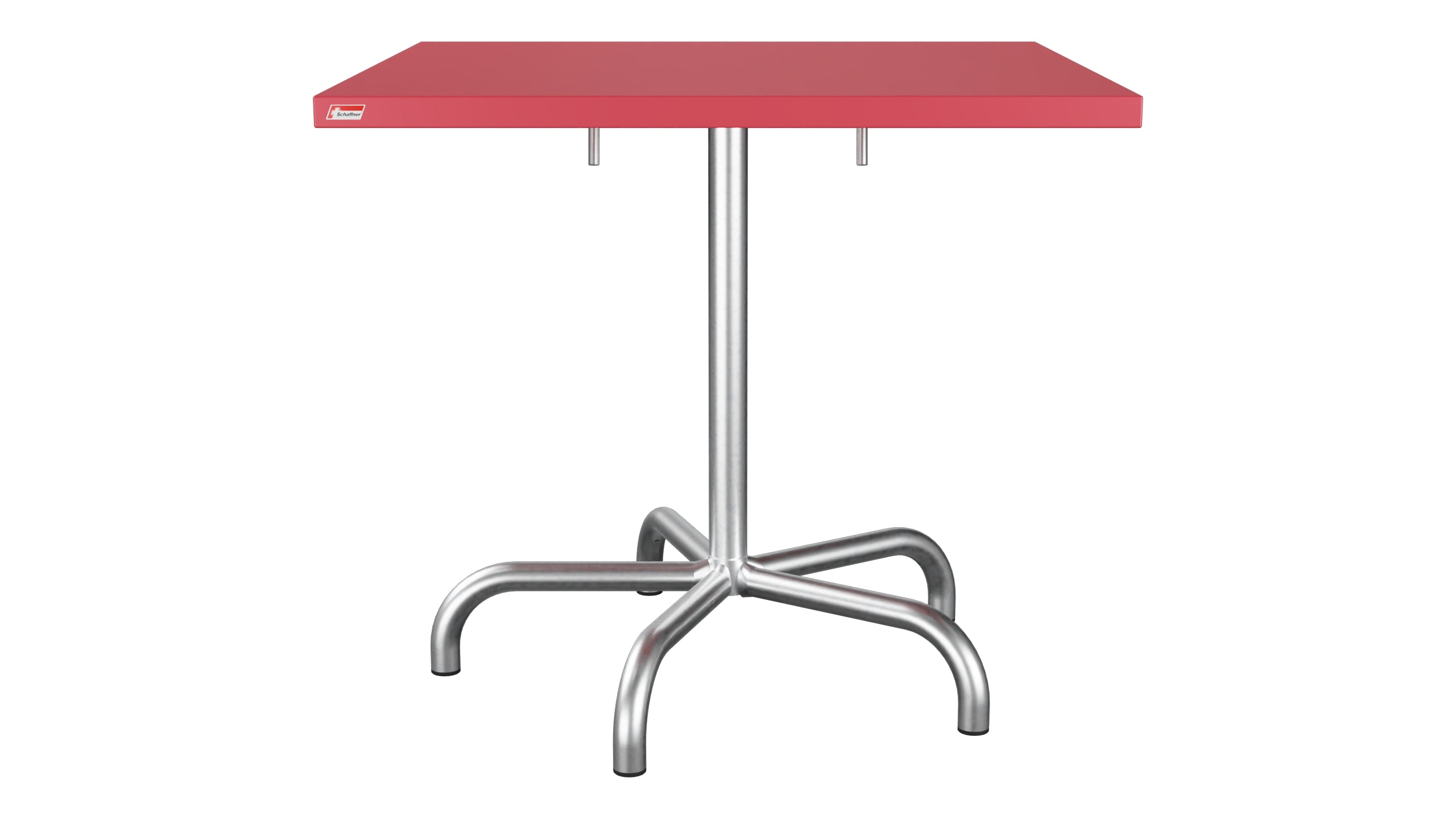 Säntis Metall-Gartentisch 80x80 klappbar in Ahornrot präsentiert im Onlineshop von KAQTU Design AG. Gartentisch ist von Schaffner