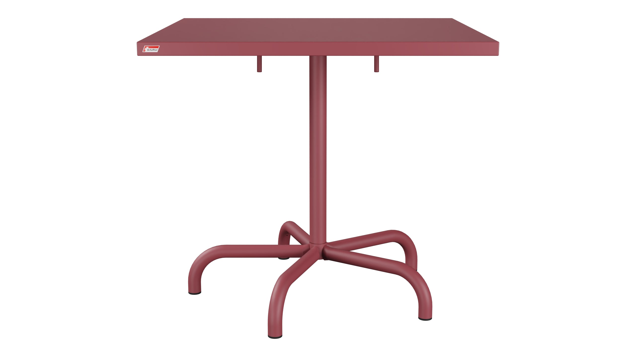 Säntis Metall-Gartentisch 80x80 klappbar in Bordeaux präsentiert im Onlineshop von KAQTU Design AG. Gartentisch ist von Schaffner