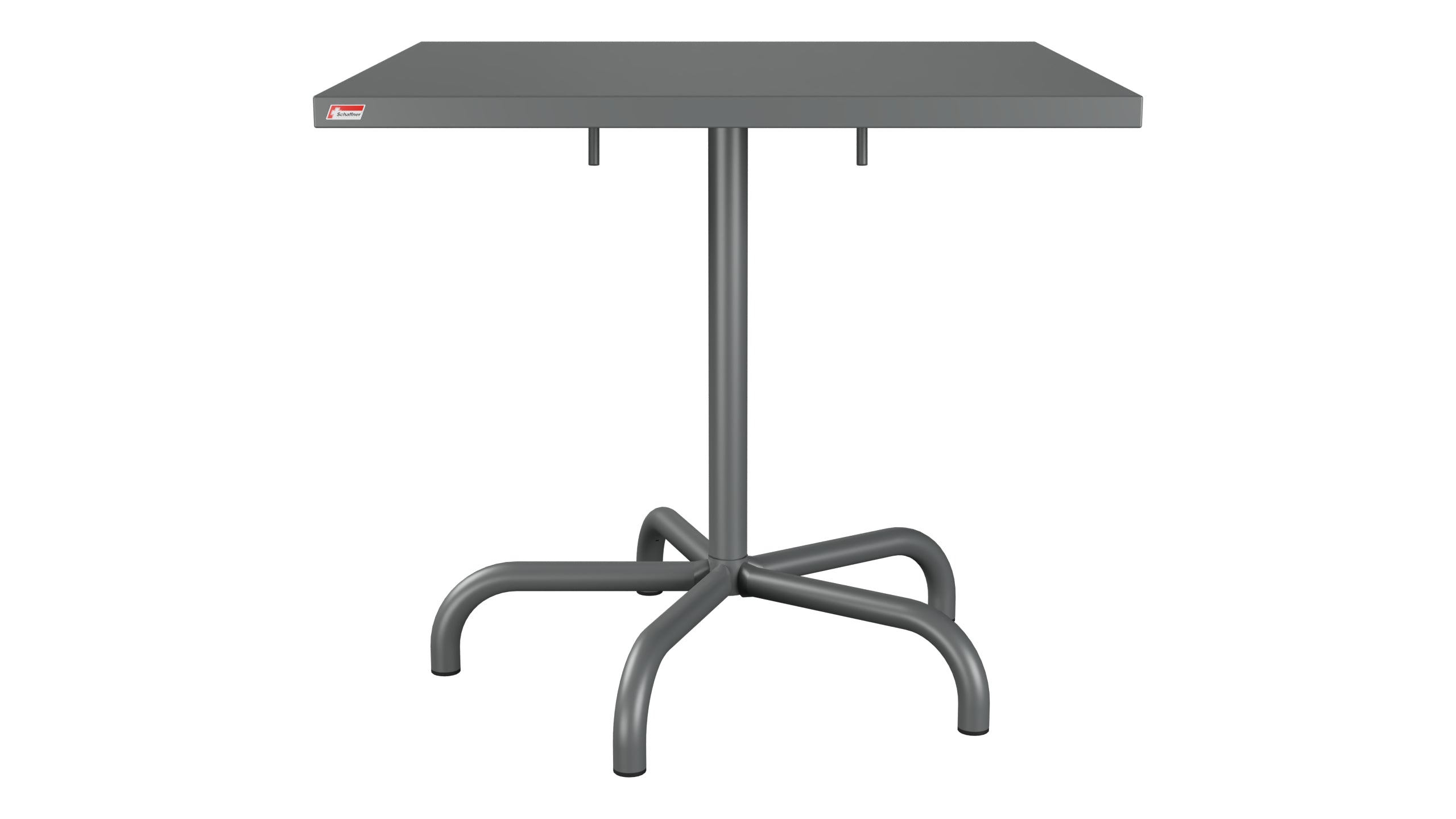 Säntis Metall-Gartentisch 80x80 klappbar in Graphit präsentiert im Onlineshop von KAQTU Design AG. Gartentisch ist von Schaffner