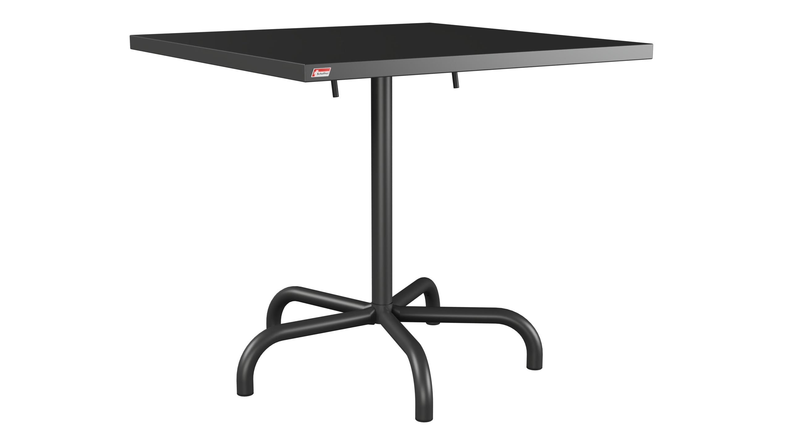Säntis Metall-Gartentisch 80x80 klappbar in Anthrazit präsentiert im Onlineshop von KAQTU Design AG. Gartentisch ist von Schaffner