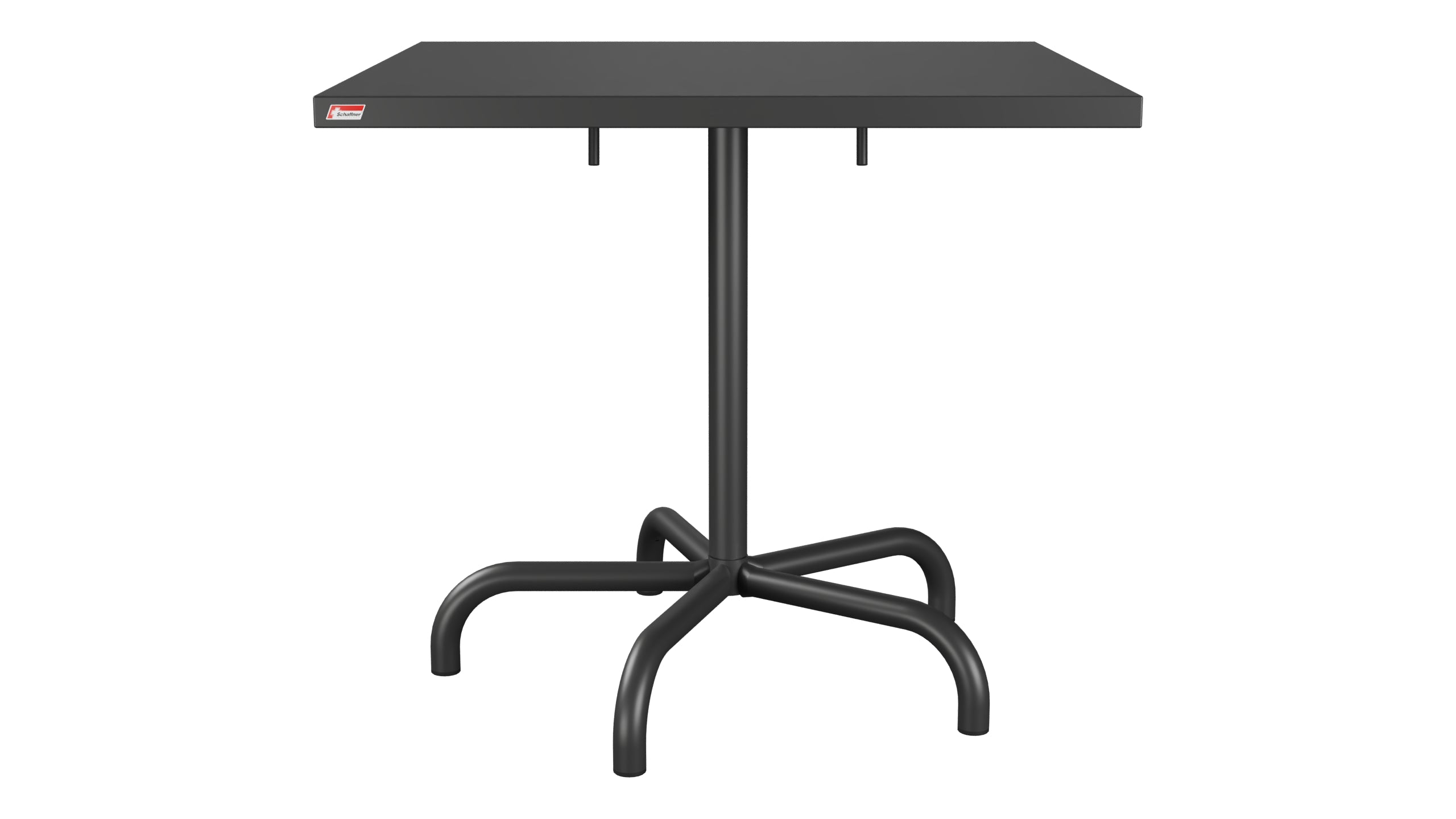 Säntis Metall-Gartentisch 80x80 klappbar in Anthrazit präsentiert im Onlineshop von KAQTU Design AG. Gartentisch ist von Schaffner