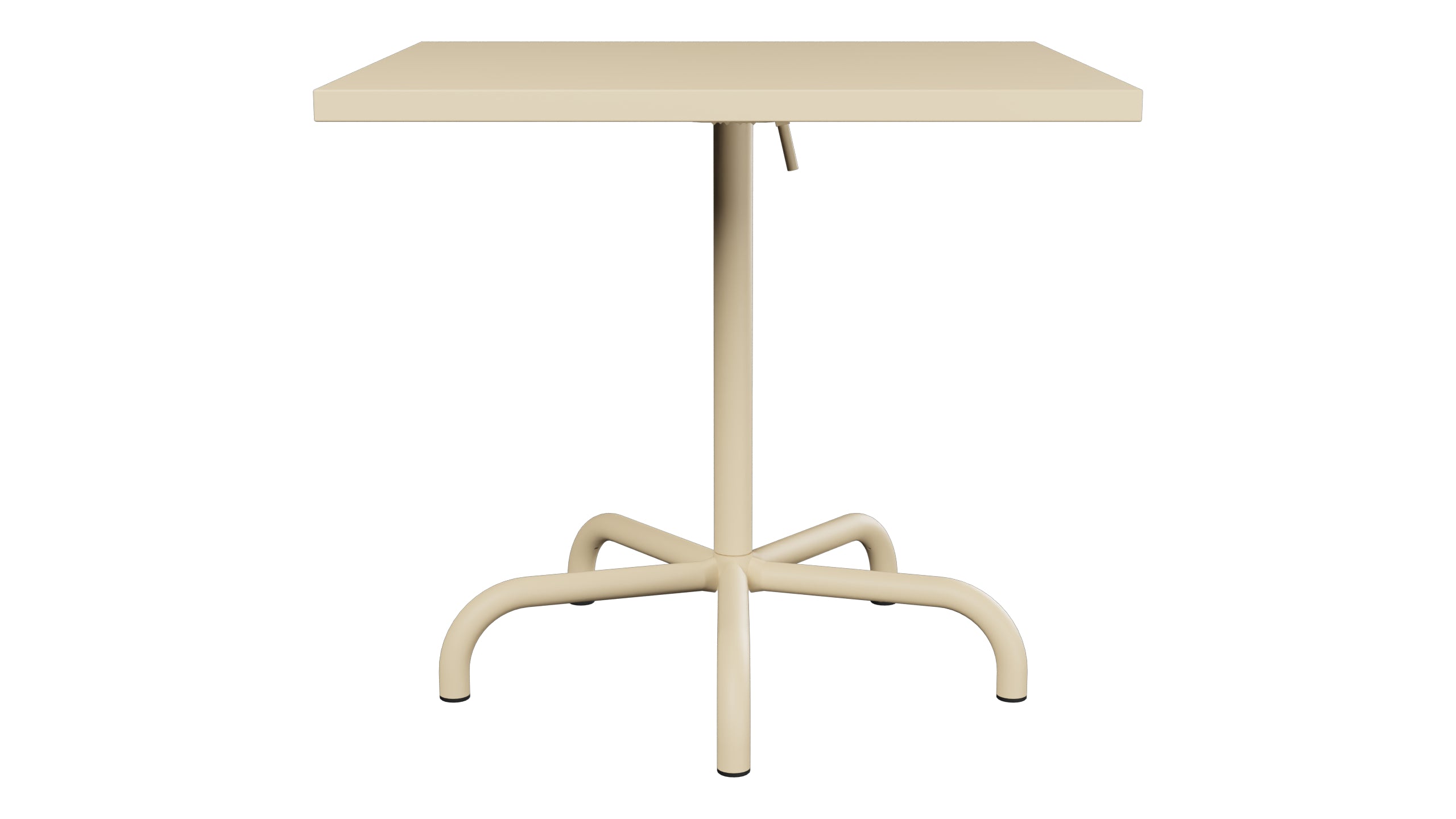 Säntis Metall-Gartentisch 80x80 klappbar in Pastellbraun präsentiert im Onlineshop von KAQTU Design AG. Gartentisch ist von Schaffner