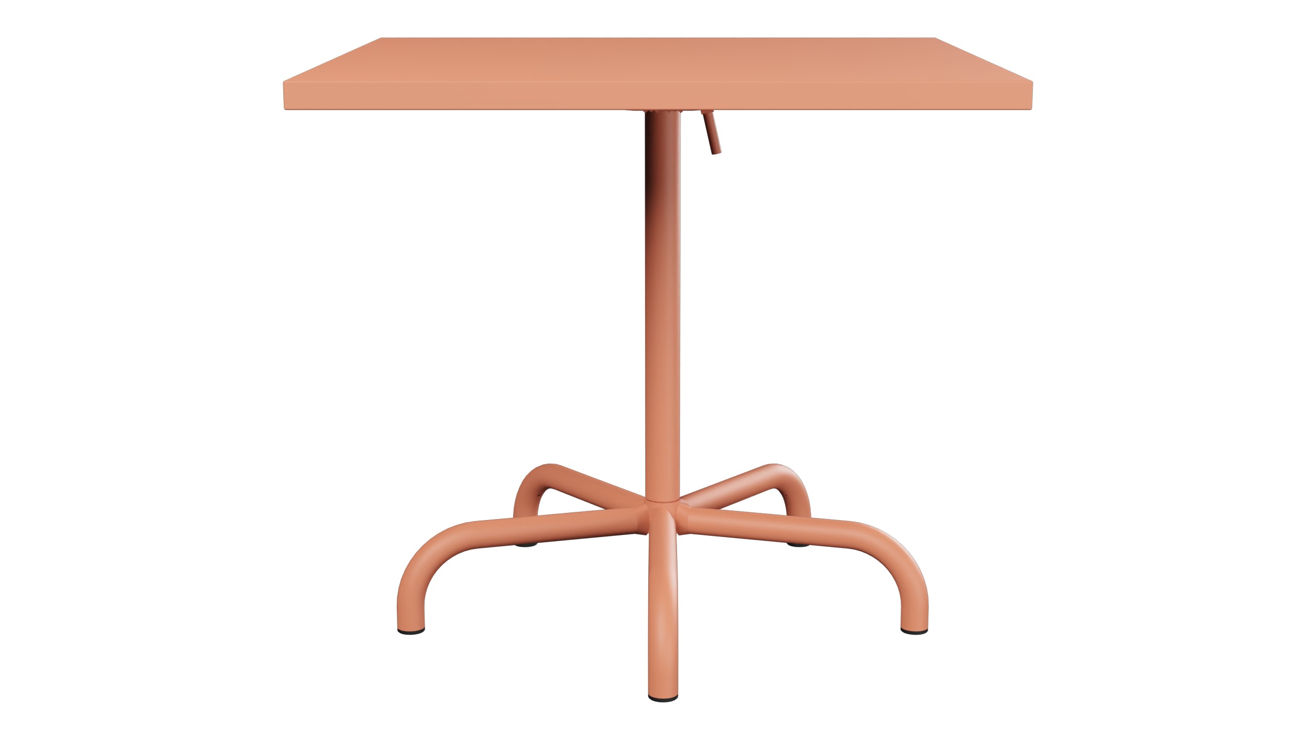 Säntis Metall-Gartentisch 80x80 klappbar in Pastellterracotta präsentiert im Onlineshop von KAQTU Design AG. Gartentisch ist von Schaffner