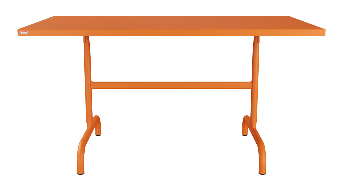 Säntis Metall-Gartentisch 140x80 klappbar in Orange präsentiert im Onlineshop von KAQTU Design AG. Gartentisch ist von Schaffner