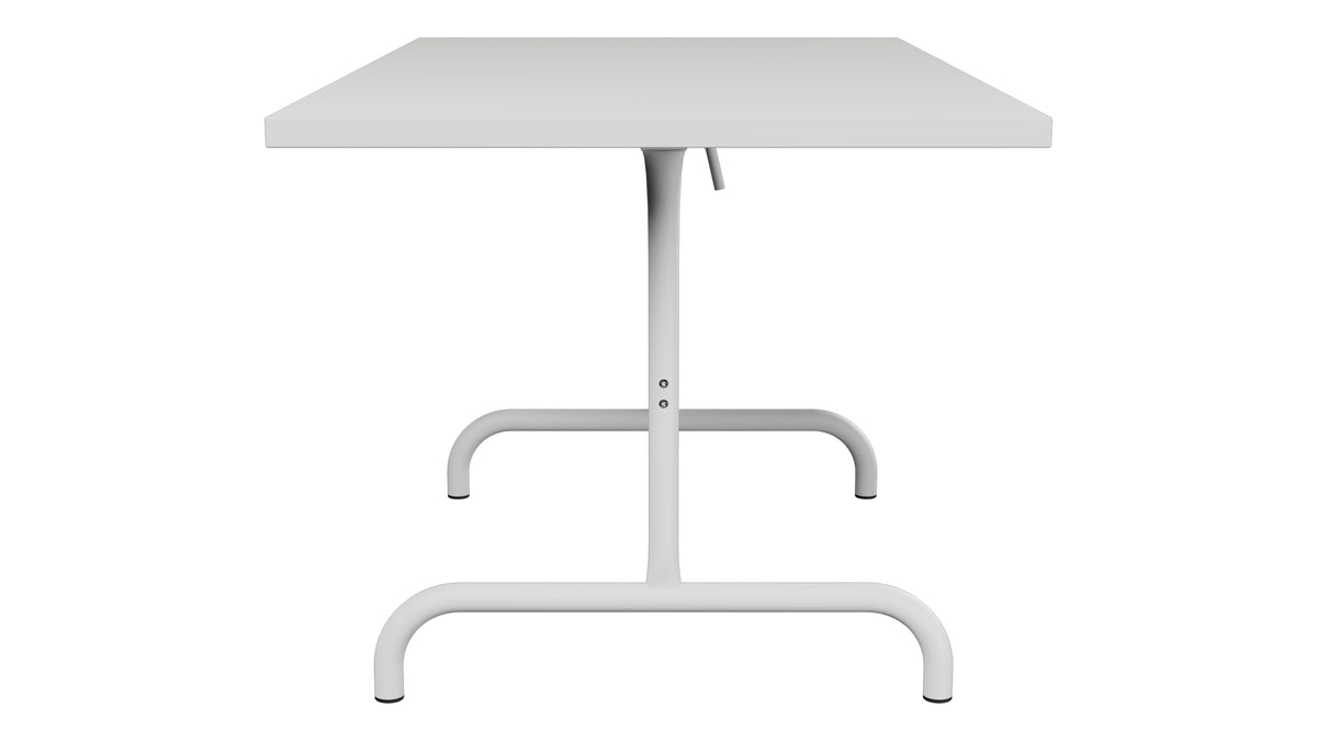 Säntis Metall-Gartentisch 140x80 klappbar in Alusilber präsentiert im Onlineshop von KAQTU Design AG. Gartentisch ist von Schaffner
