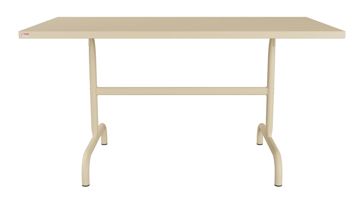 Säntis Metall-Gartentisch 140x80 klappbar in Pastellbraun präsentiert im Onlineshop von KAQTU Design AG. Gartentisch ist von Schaffner