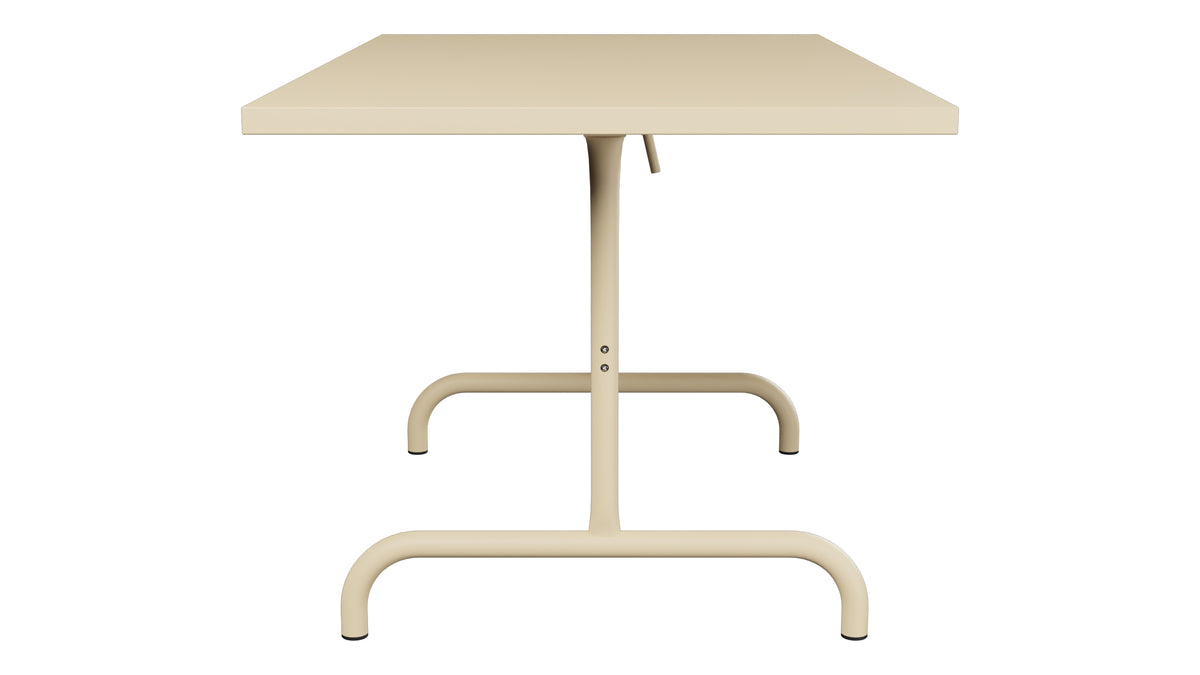 Säntis Metall-Gartentisch 140x80 klappbar in Pastellbraun präsentiert im Onlineshop von KAQTU Design AG. Gartentisch ist von Schaffner