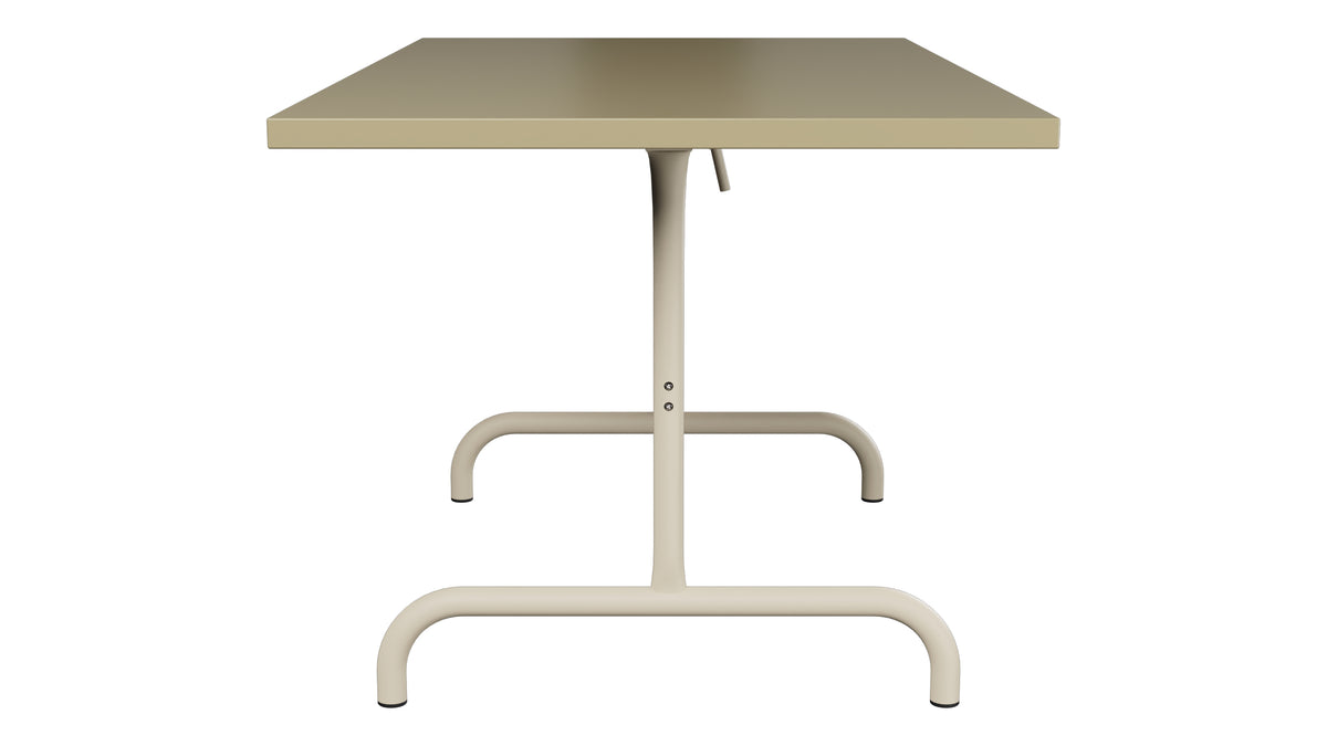 Säntis Metall-Gartentisch 140x80 klappbar in Champagner präsentiert im Onlineshop von KAQTU Design AG. Gartentisch ist von Schaffner