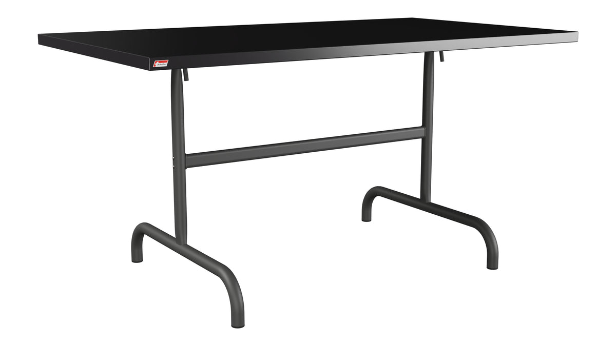 Säntis Metall-Gartentisch 140x80 klappbar in Schwarz präsentiert im Onlineshop von KAQTU Design AG. Gartentisch ist von Schaffner