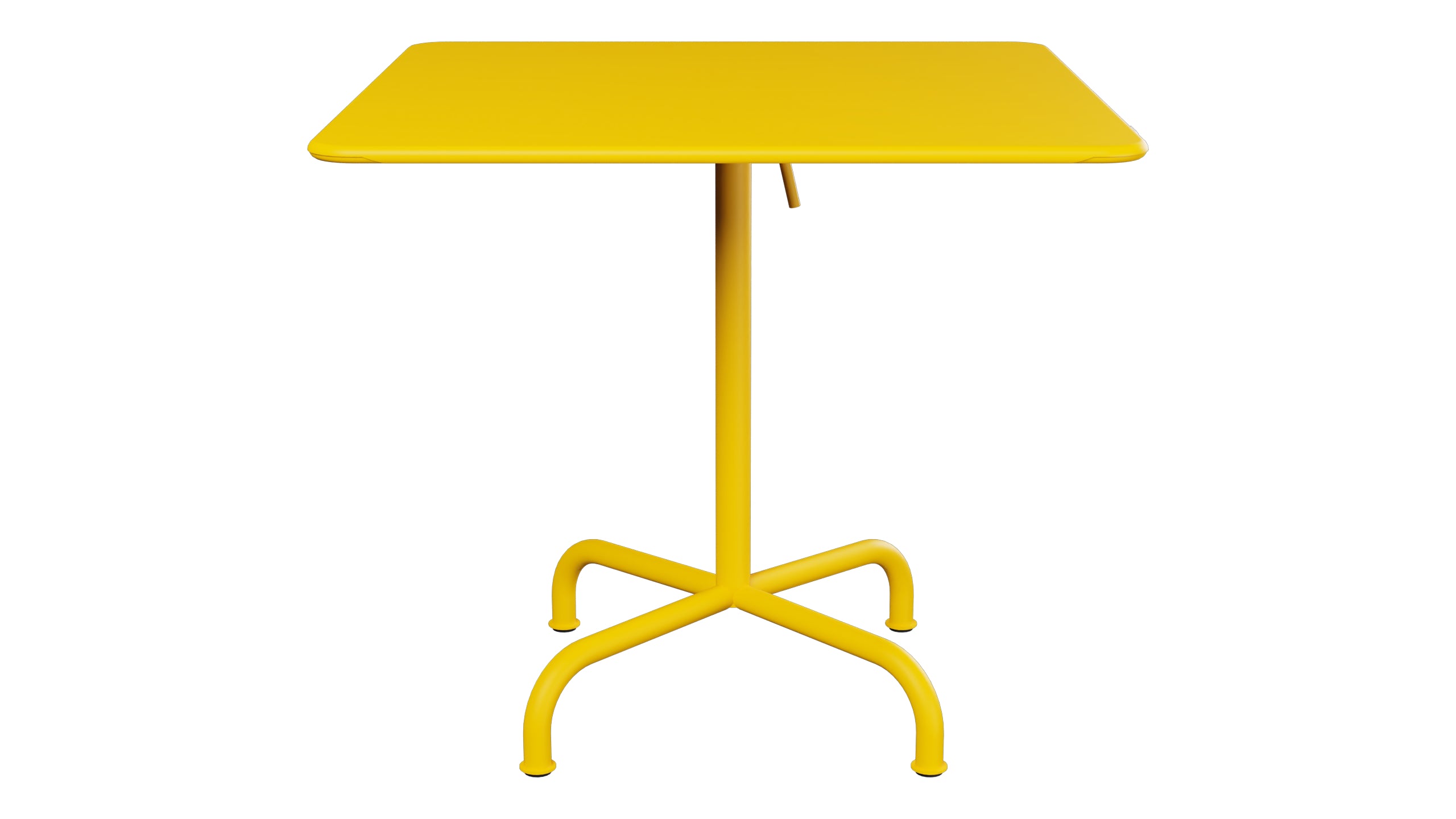 Rigi Metall-Gartentisch 80x80 klappbar in Gelb präsentiert im Onlineshop von KAQTU Design AG. Gartentisch ist von Schaffner