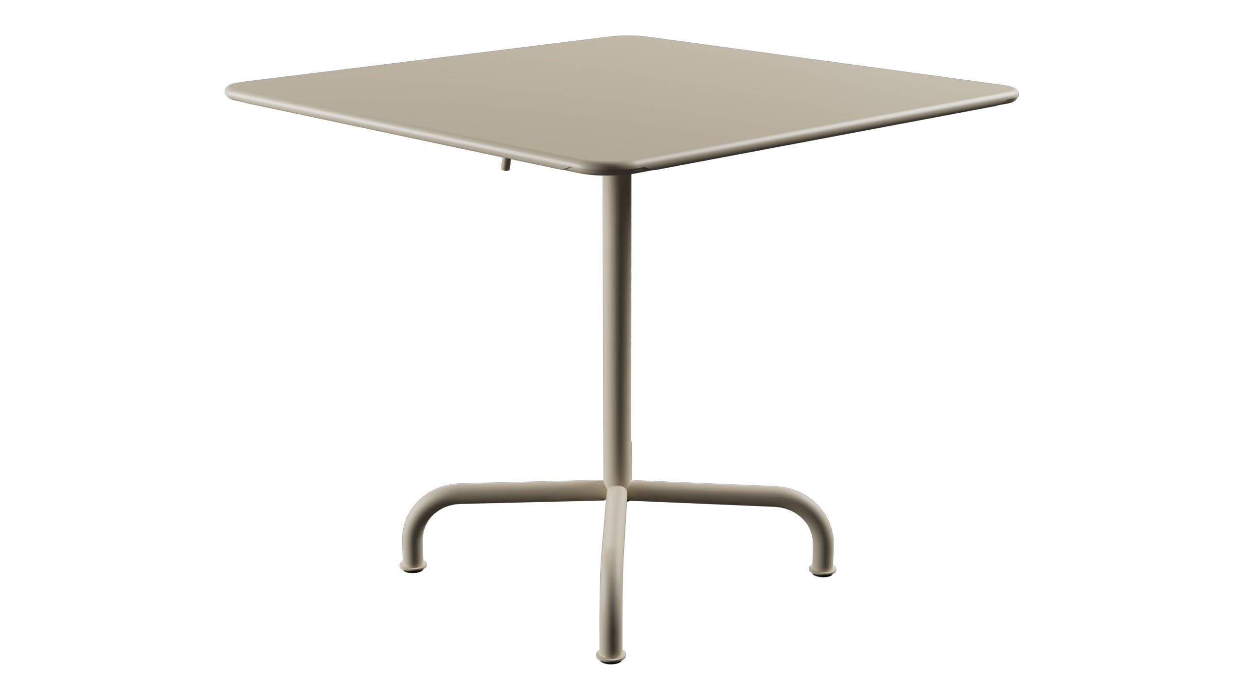 Rigi Metall-Gartentisch 80x80 klappbar in Pastellsand präsentiert im Onlineshop von KAQTU Design AG. Gartentisch ist von Schaffner