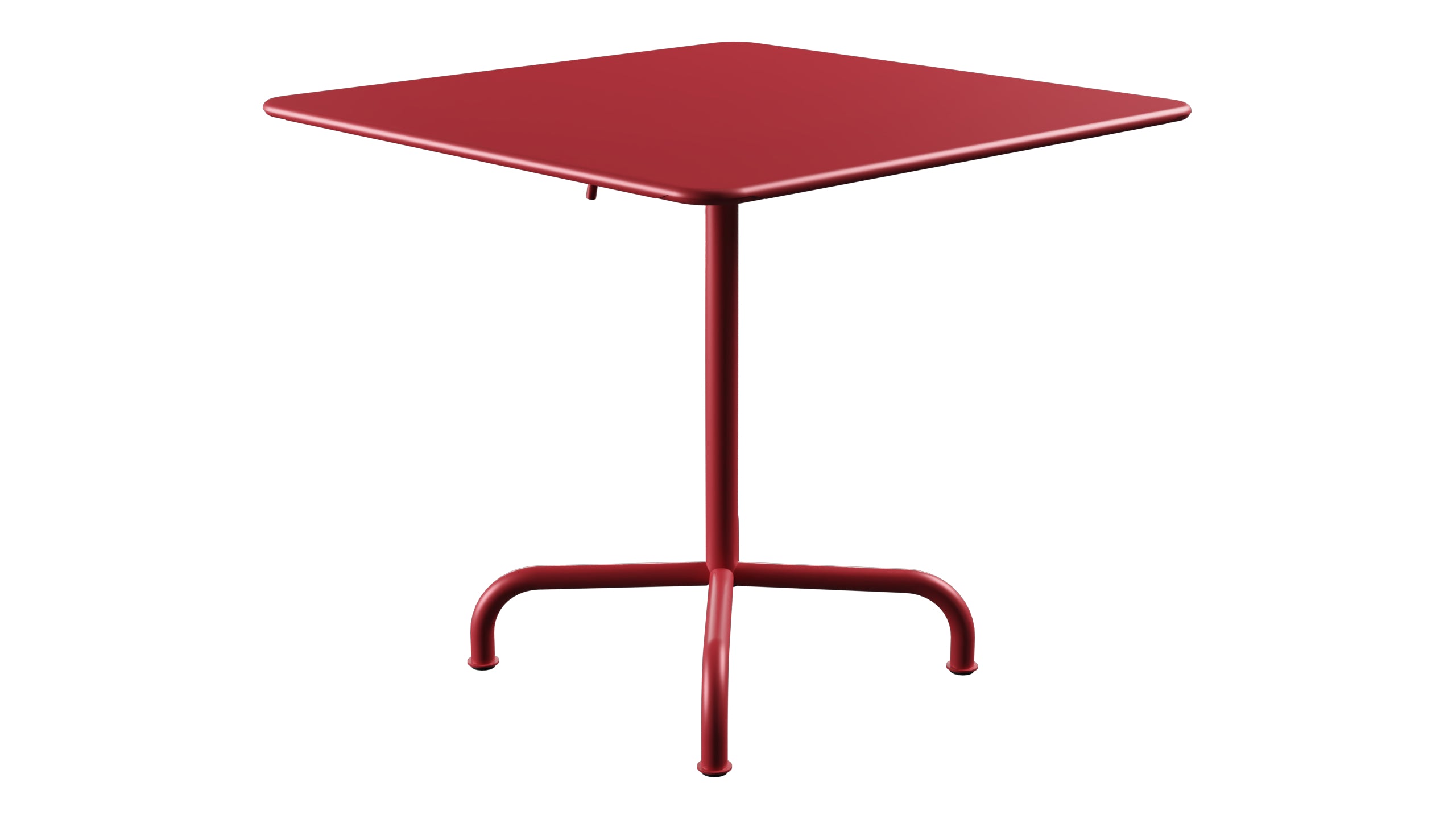 Rigi Metall-Gartentisch 80x80 klappbar in Ahornrot präsentiert im Onlineshop von KAQTU Design AG. Gartentisch ist von Schaffner