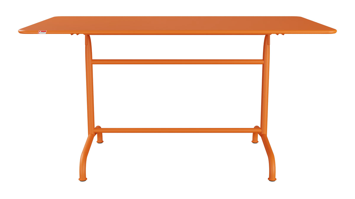 Rigi Metall-Gartentisch 140x80 klappbar in Orange präsentiert im Onlineshop von KAQTU Design AG. Gartentisch ist von Schaffner