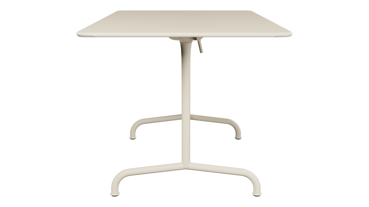 Rigi Metall-Gartentisch 140x80 klappbar in Pastellsand präsentiert im Onlineshop von KAQTU Design AG. Gartentisch ist von Schaffner