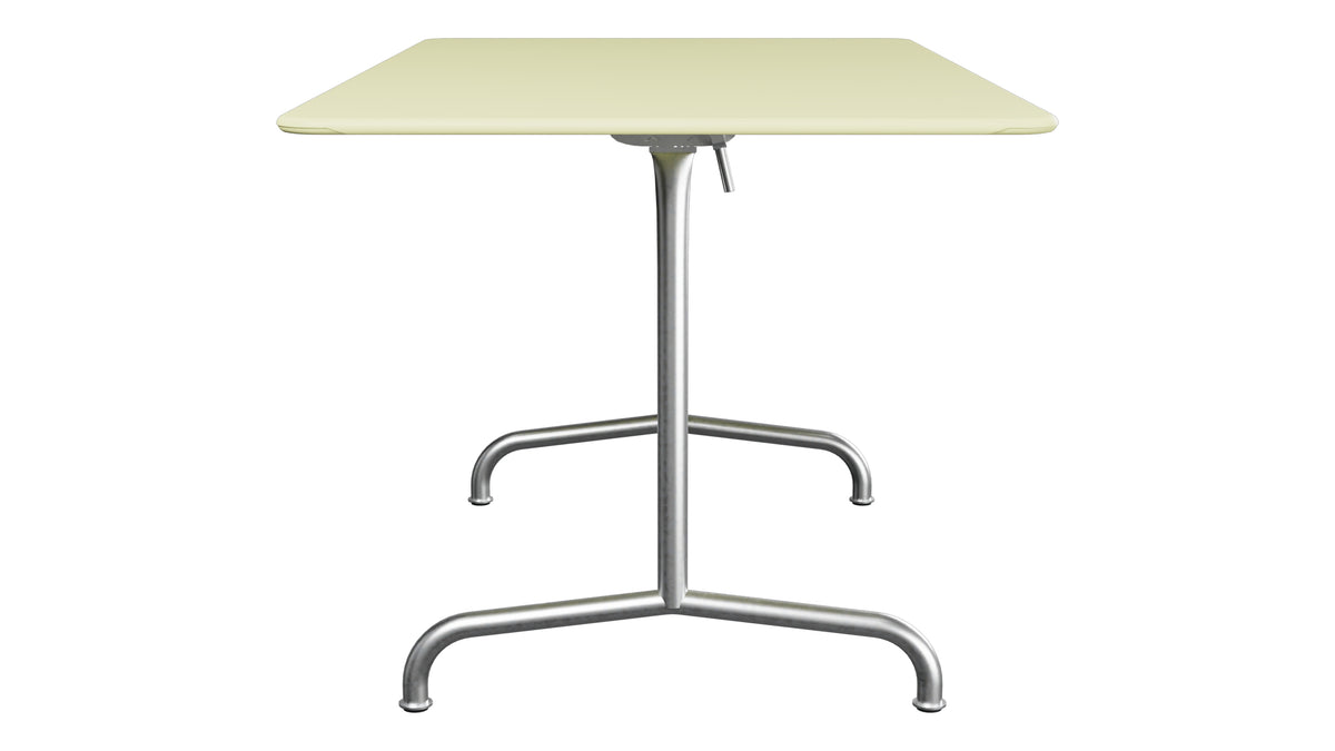Rigi Metall-Gartentisch 140x80 klappbar in Buchsbaumgelb präsentiert im Onlineshop von KAQTU Design AG. Gartentisch ist von Schaffner