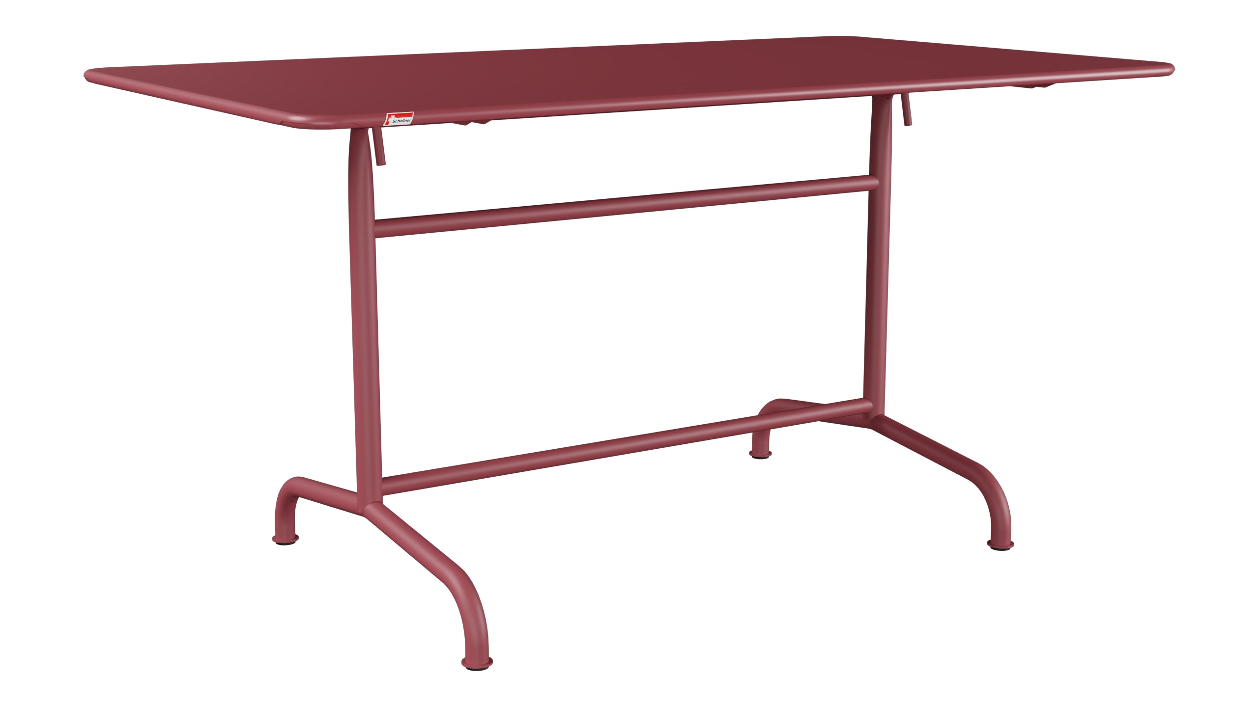 Rigi Metall-Gartentisch 140x80 klappbar in Bordeaux präsentiert im Onlineshop von KAQTU Design AG. Gartentisch ist von Schaffner