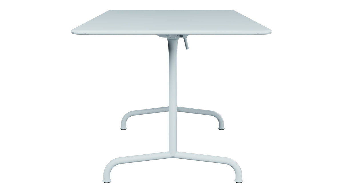 Rigi Metall-Gartentisch 140x80 klappbar in Pastellblau präsentiert im Onlineshop von KAQTU Design AG. Gartentisch ist von Schaffner