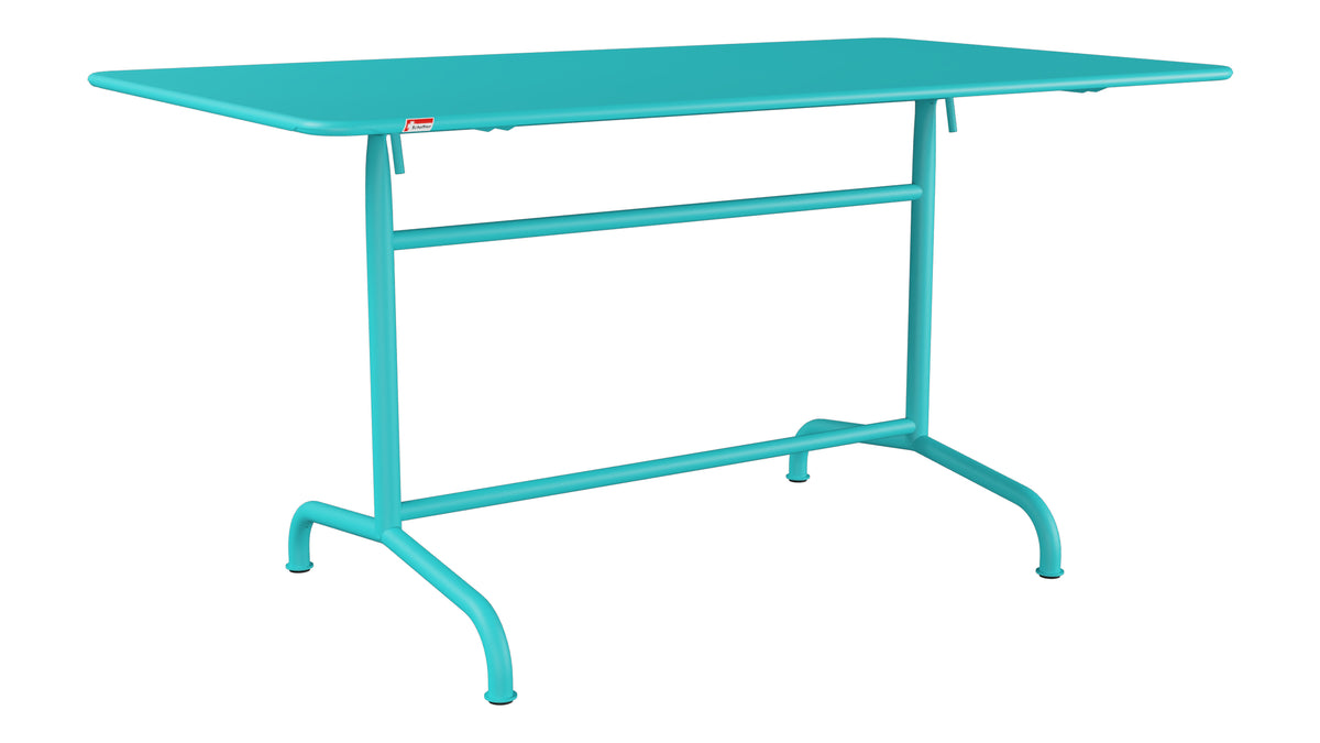 Rigi Metall-Gartentisch 140x80 klappbar in Türkis präsentiert im Onlineshop von KAQTU Design AG. Gartentisch ist von Schaffner